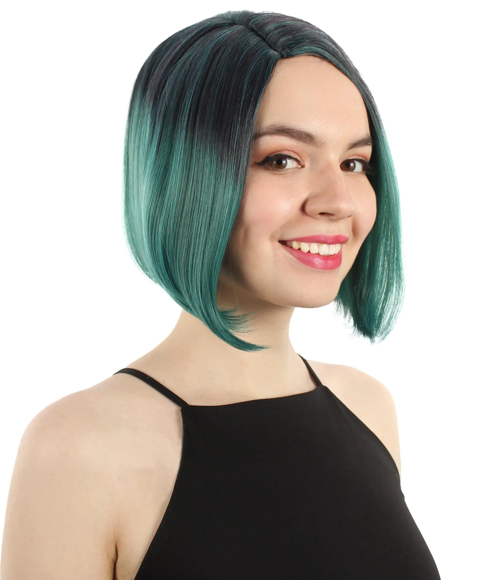 Adult Women"s Halloween Cosplay Shoulder Length Flapper Costume Wig, Multiple Color Options | HPO