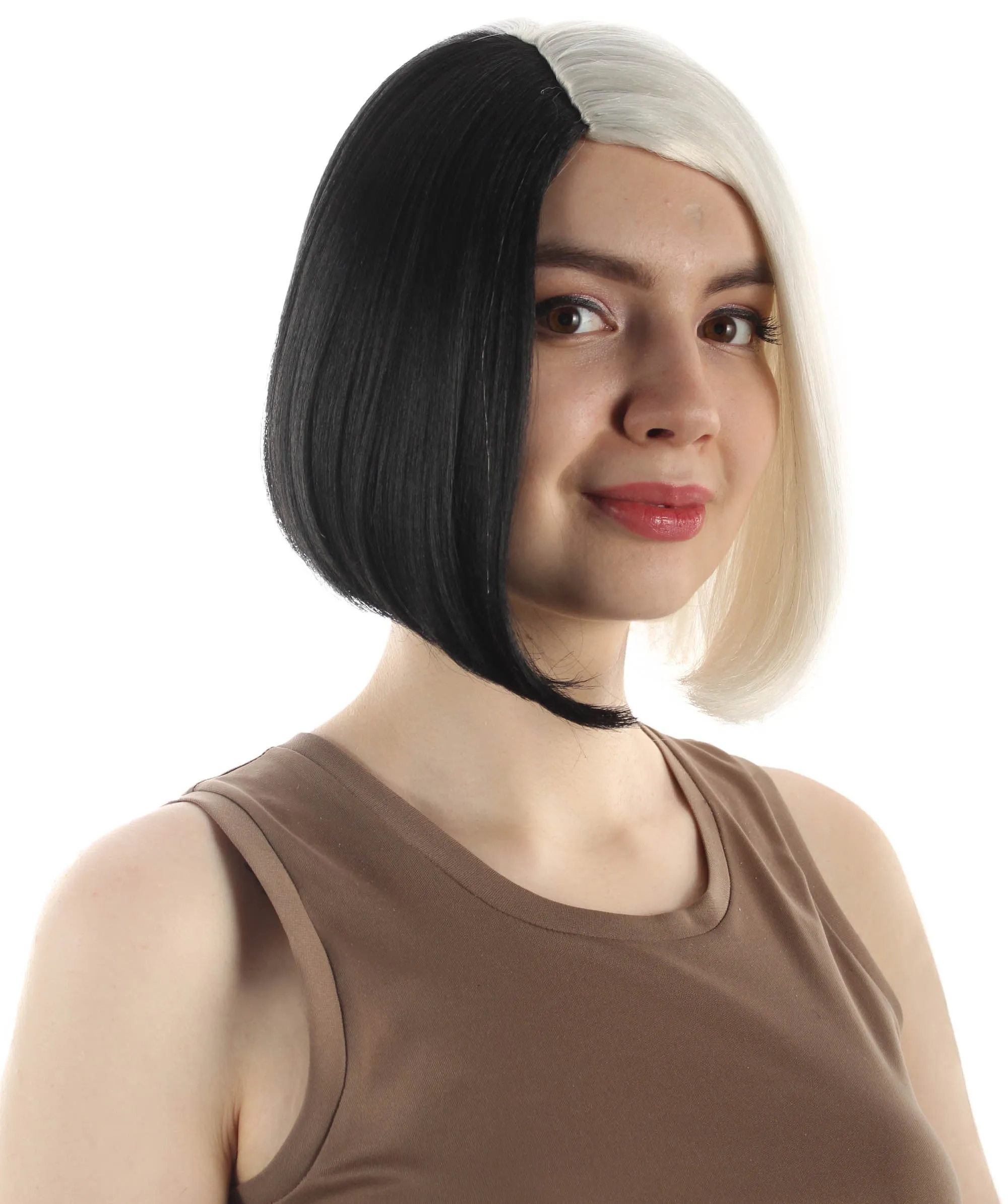 Adult Women"s Halloween Cosplay Shoulder Length Flapper Costume Wig, Multiple Color Options | HPO