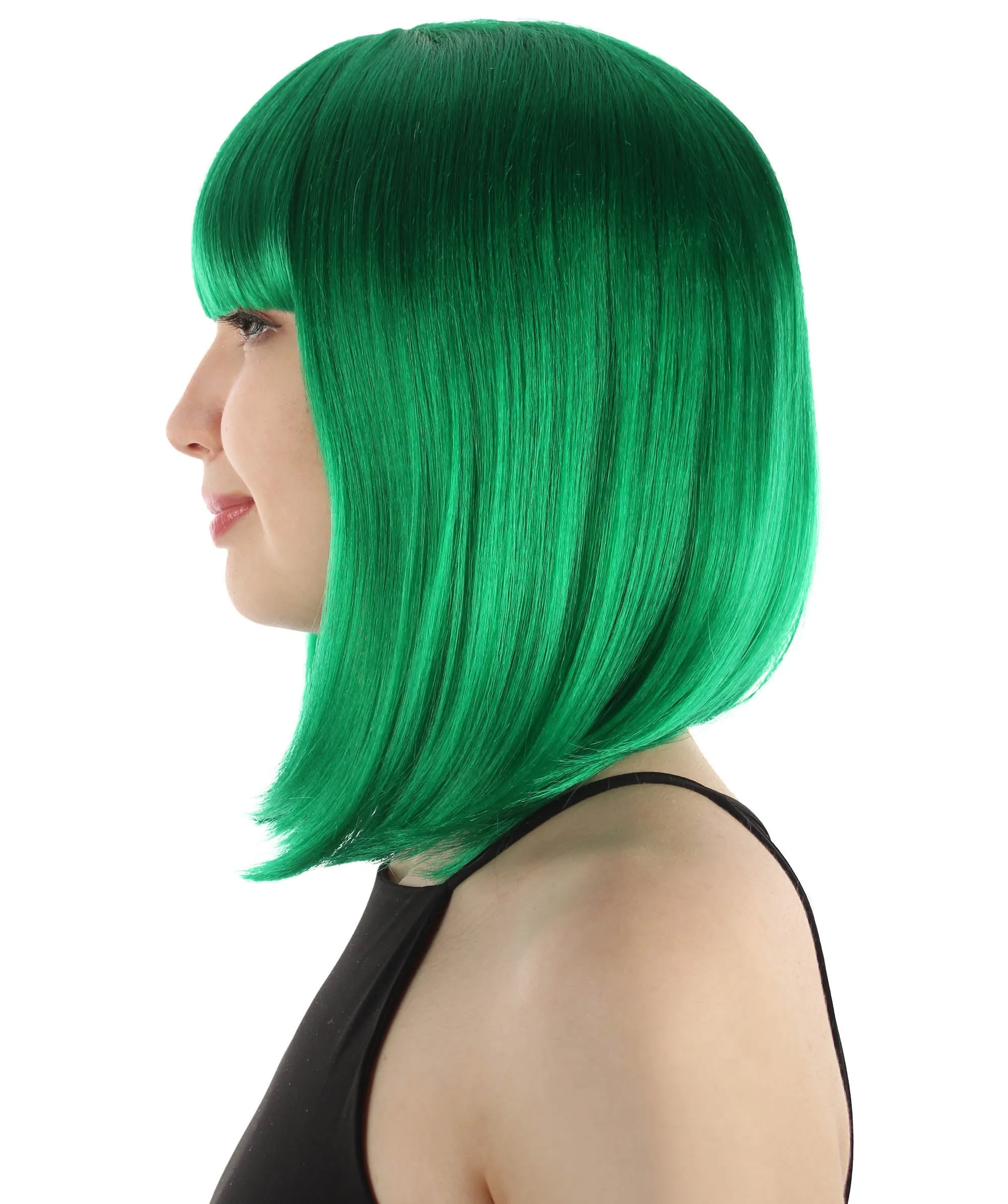 Adult Women"s Halloween Cosplay Shoulder Length Flapper Costume Wig, Multiple Color Options | HPO