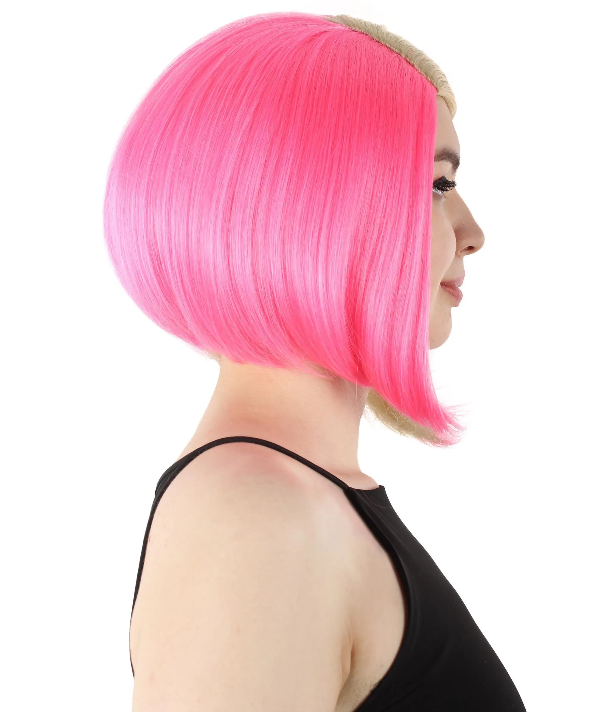 Adult Women"s Halloween Cosplay Shoulder Length Flapper Costume Wig, Multiple Color Options | HPO
