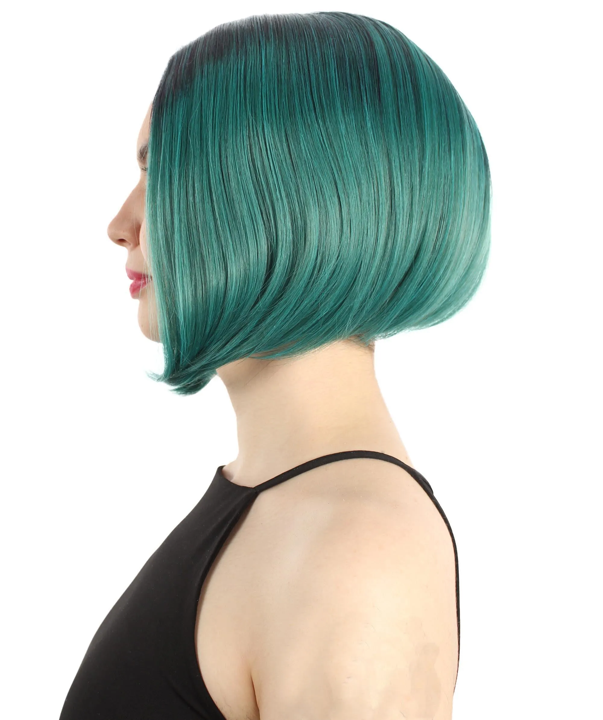 Adult Women"s Halloween Cosplay Shoulder Length Flapper Costume Wig, Multiple Color Options | HPO