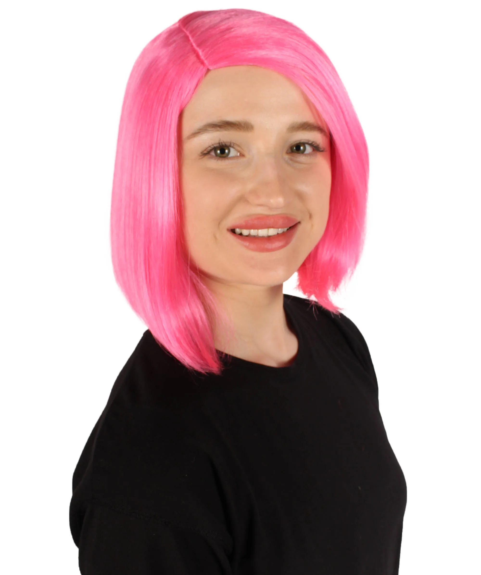Adult Women"s Halloween Cosplay Shoulder Length Flapper Costume Wig, Multiple Color Options | HPO