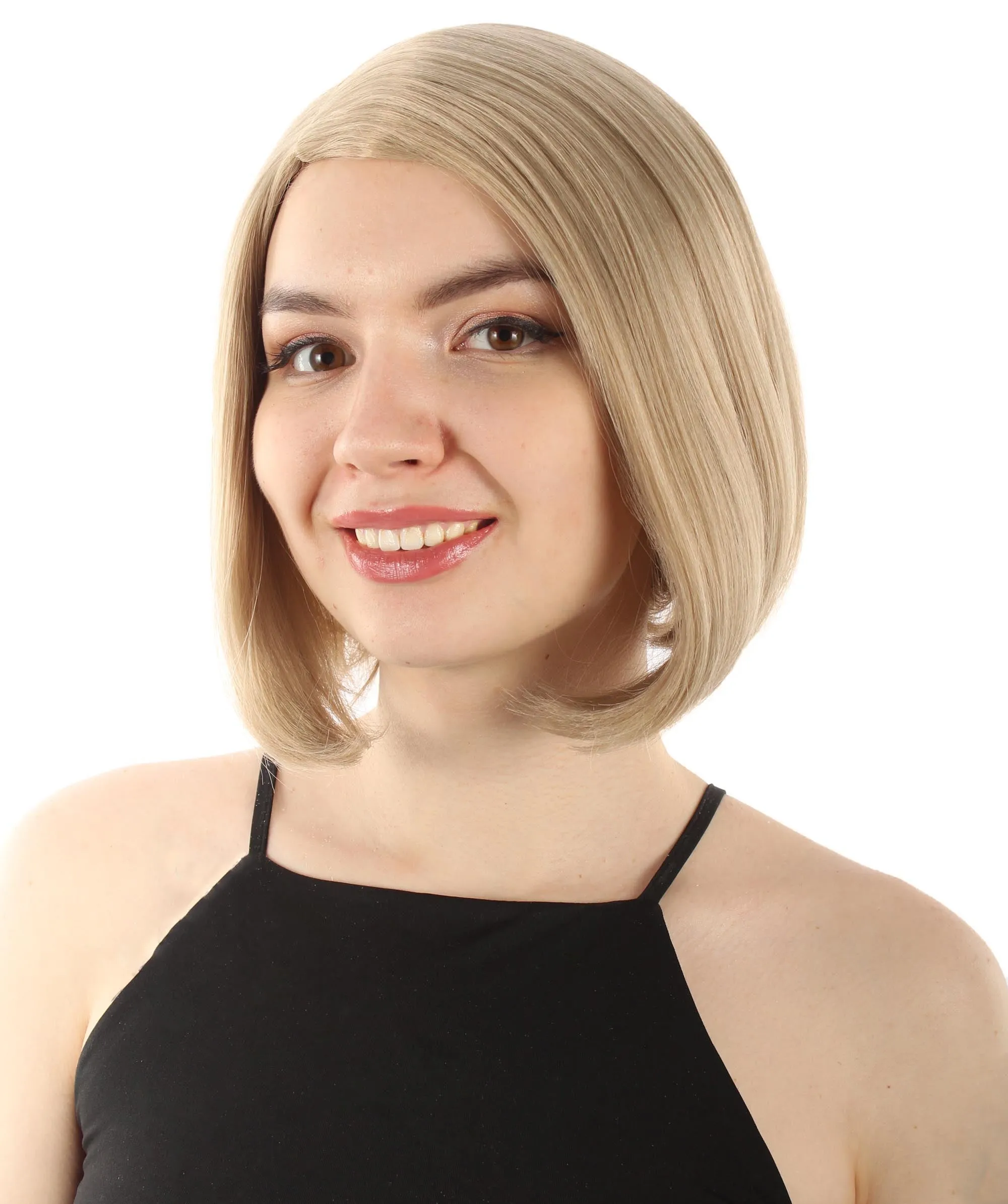 Adult Women"s Halloween Cosplay Shoulder Length Flapper Costume Wig, Multiple Color Options | HPO