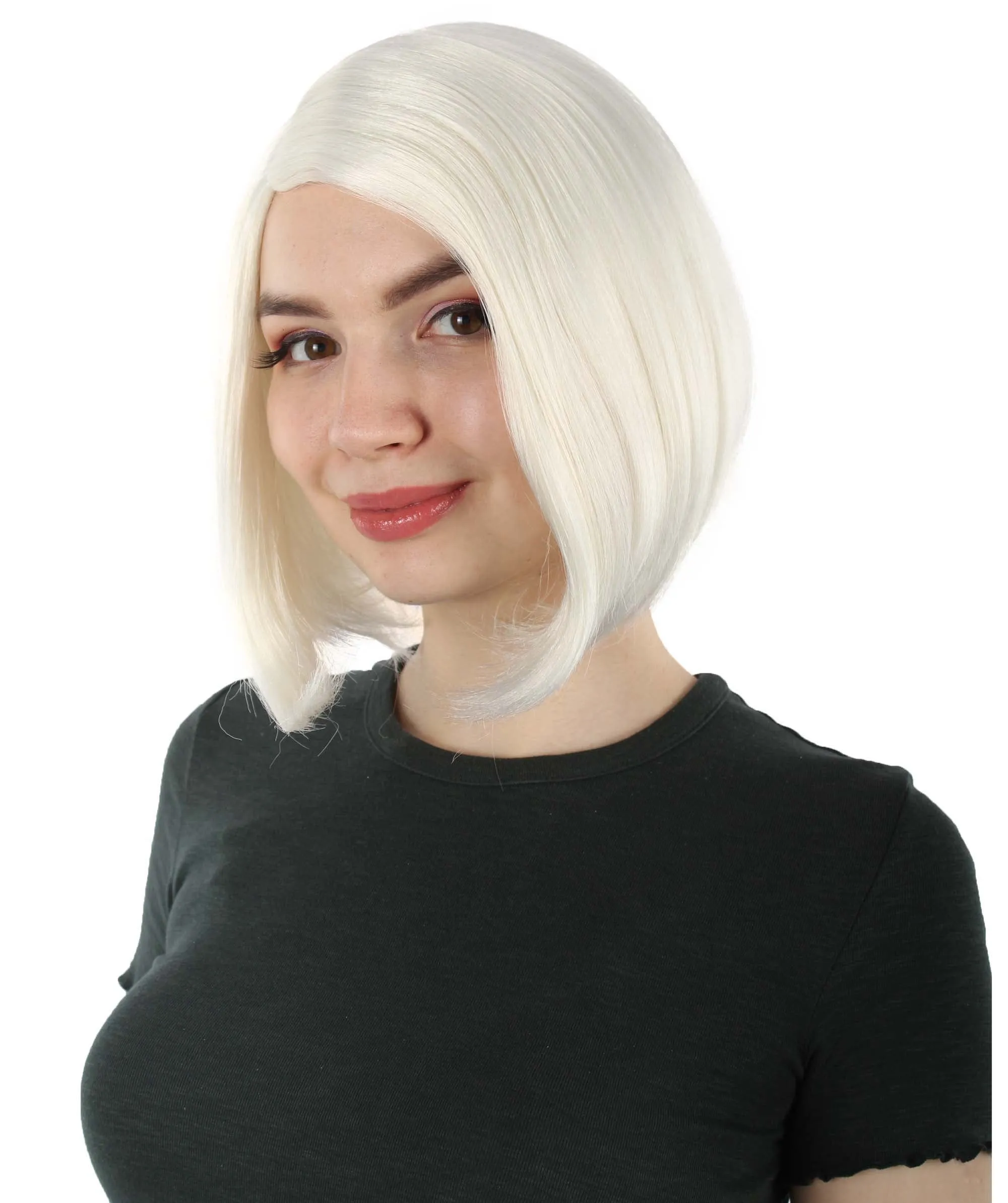 Adult Women"s Halloween Cosplay Shoulder Length Flapper Costume Wig, Multiple Color Options | HPO
