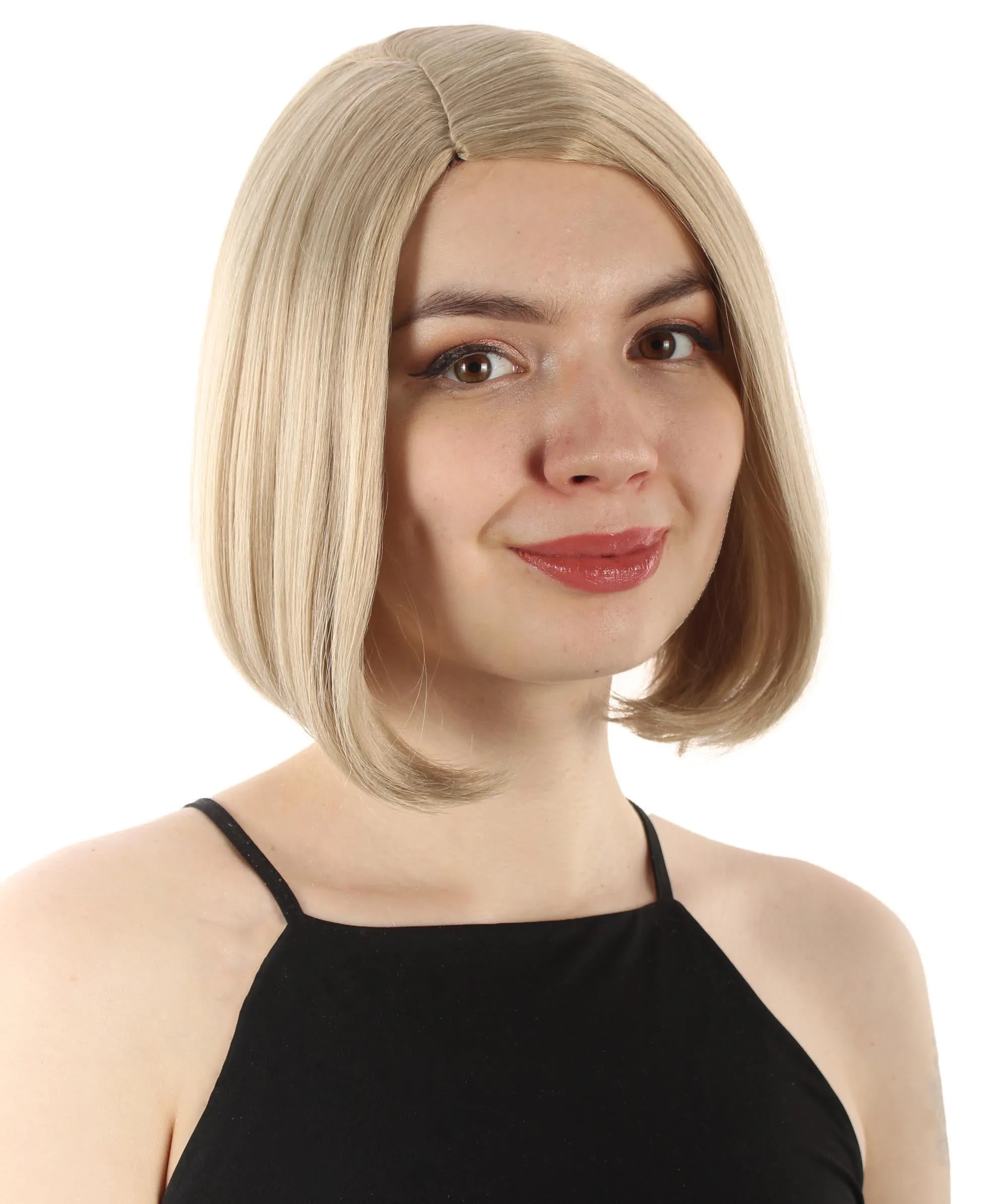 Adult Women"s Halloween Cosplay Shoulder Length Flapper Costume Wig, Multiple Color Options | HPO