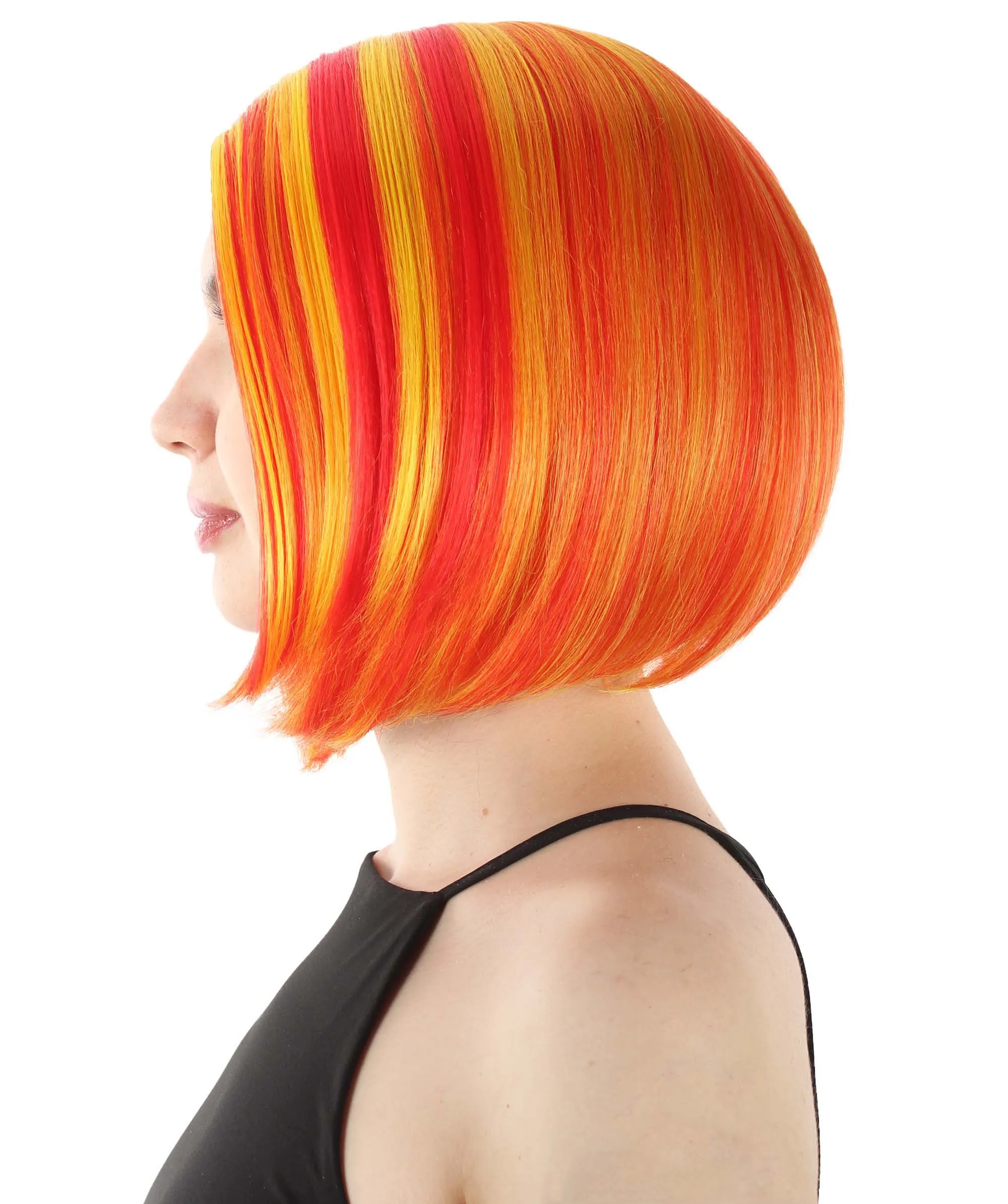 Adult Women"s Halloween Cosplay Shoulder Length Flapper Costume Wig, Multiple Color Options | HPO