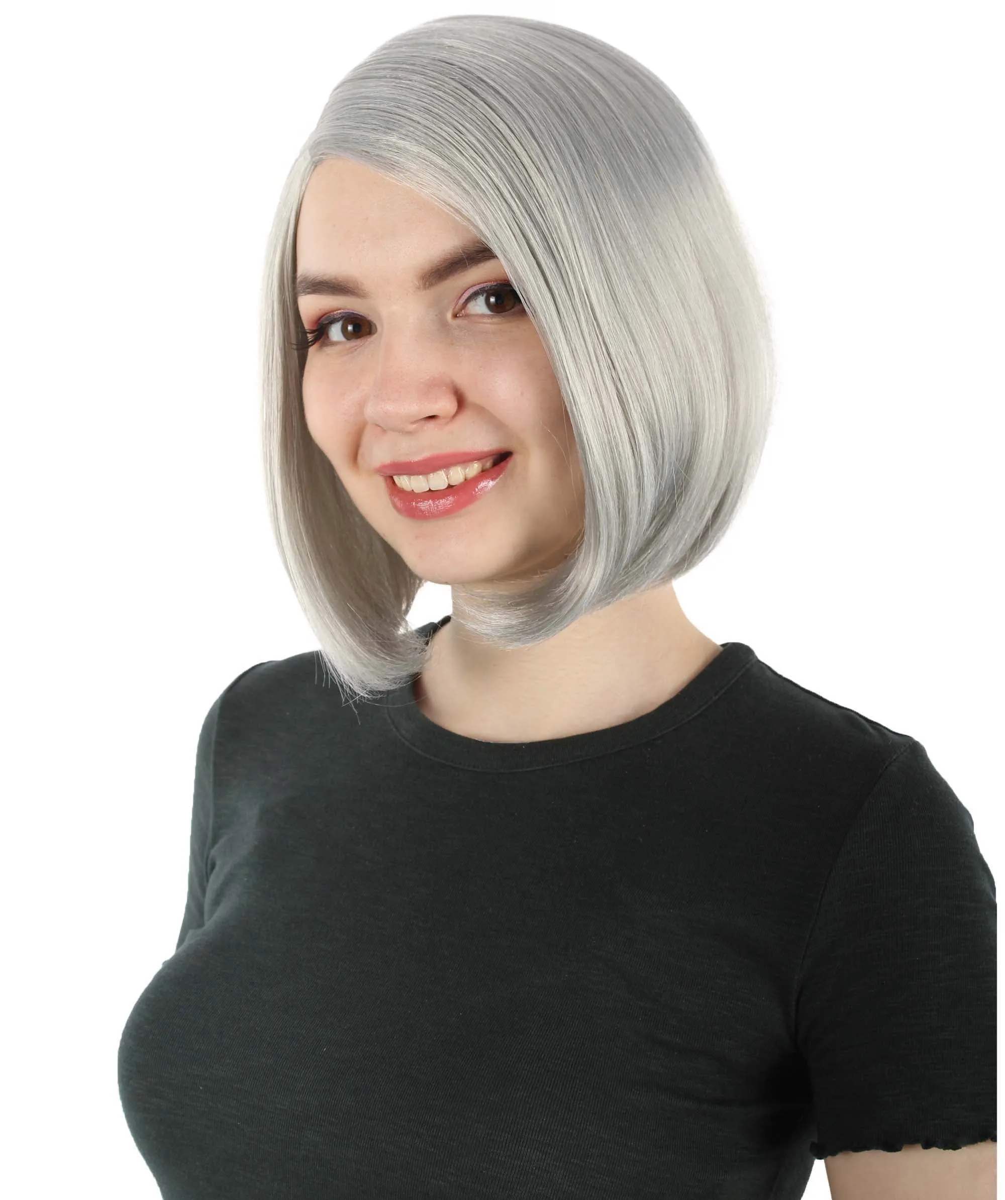 Adult Women"s Halloween Cosplay Shoulder Length Flapper Costume Wig, Multiple Color Options | HPO