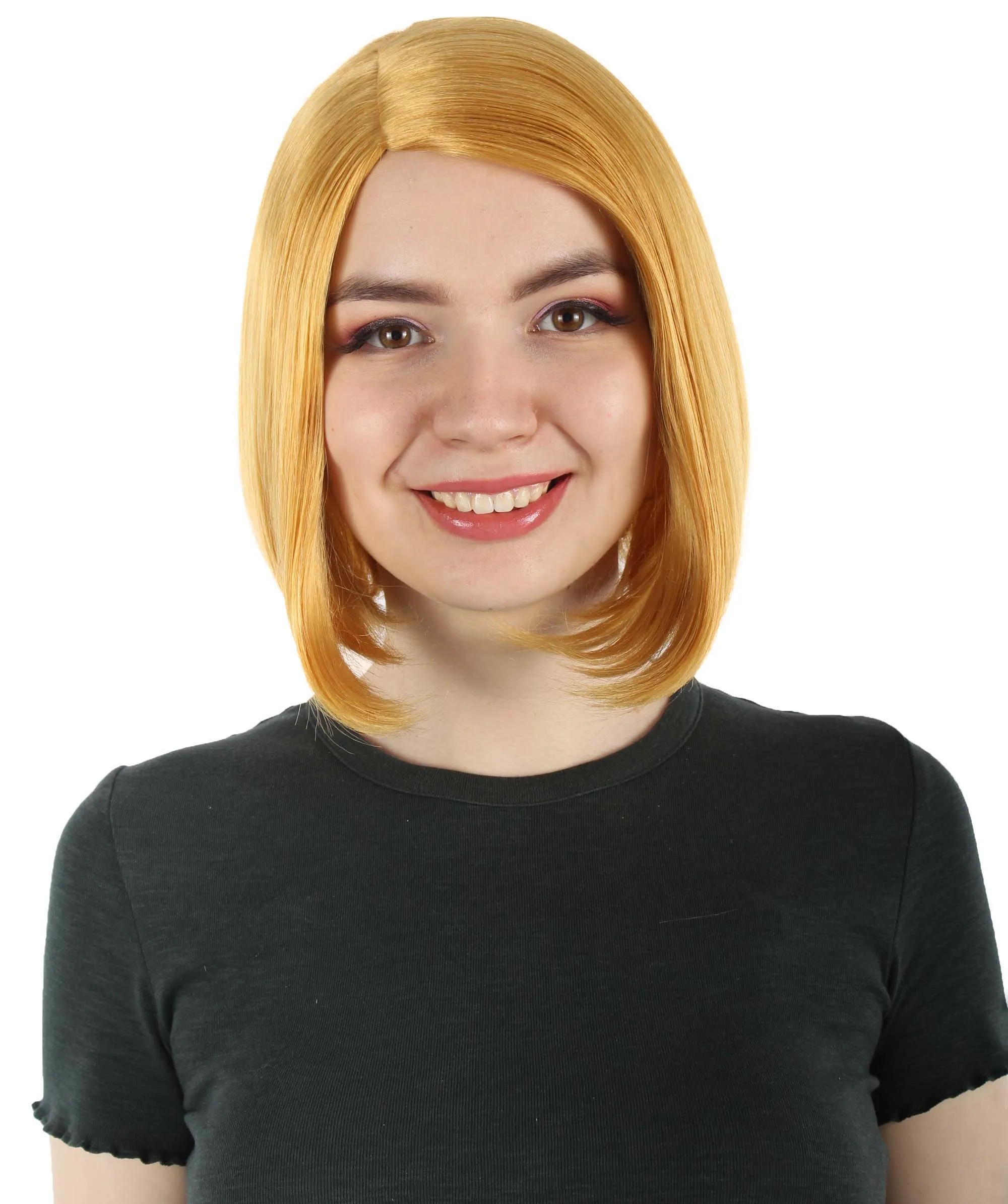Adult Women"s Halloween Cosplay Shoulder Length Flapper Costume Wig, Multiple Color Options | HPO