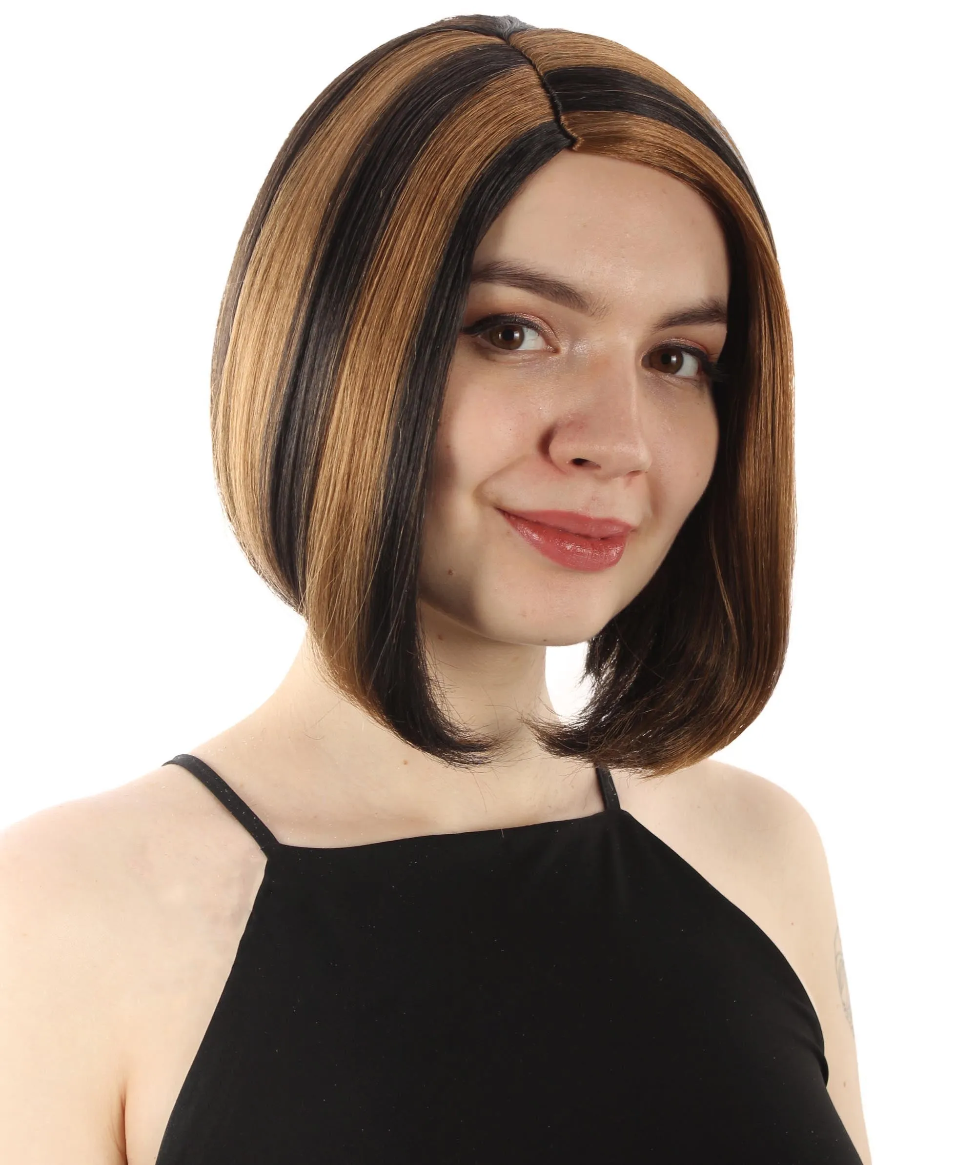 Adult Women"s Halloween Cosplay Shoulder Length Flapper Costume Wig, Multiple Color Options | HPO