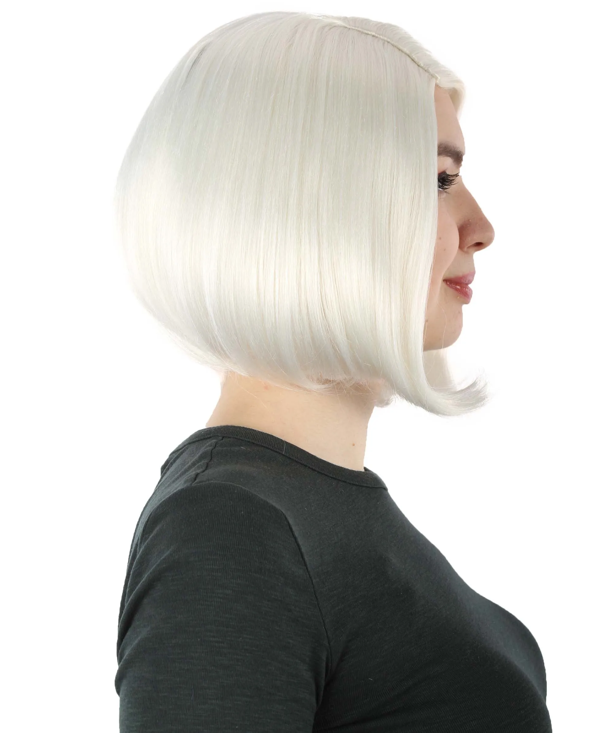 Adult Women"s Halloween Cosplay Shoulder Length Flapper Costume Wig, Multiple Color Options | HPO
