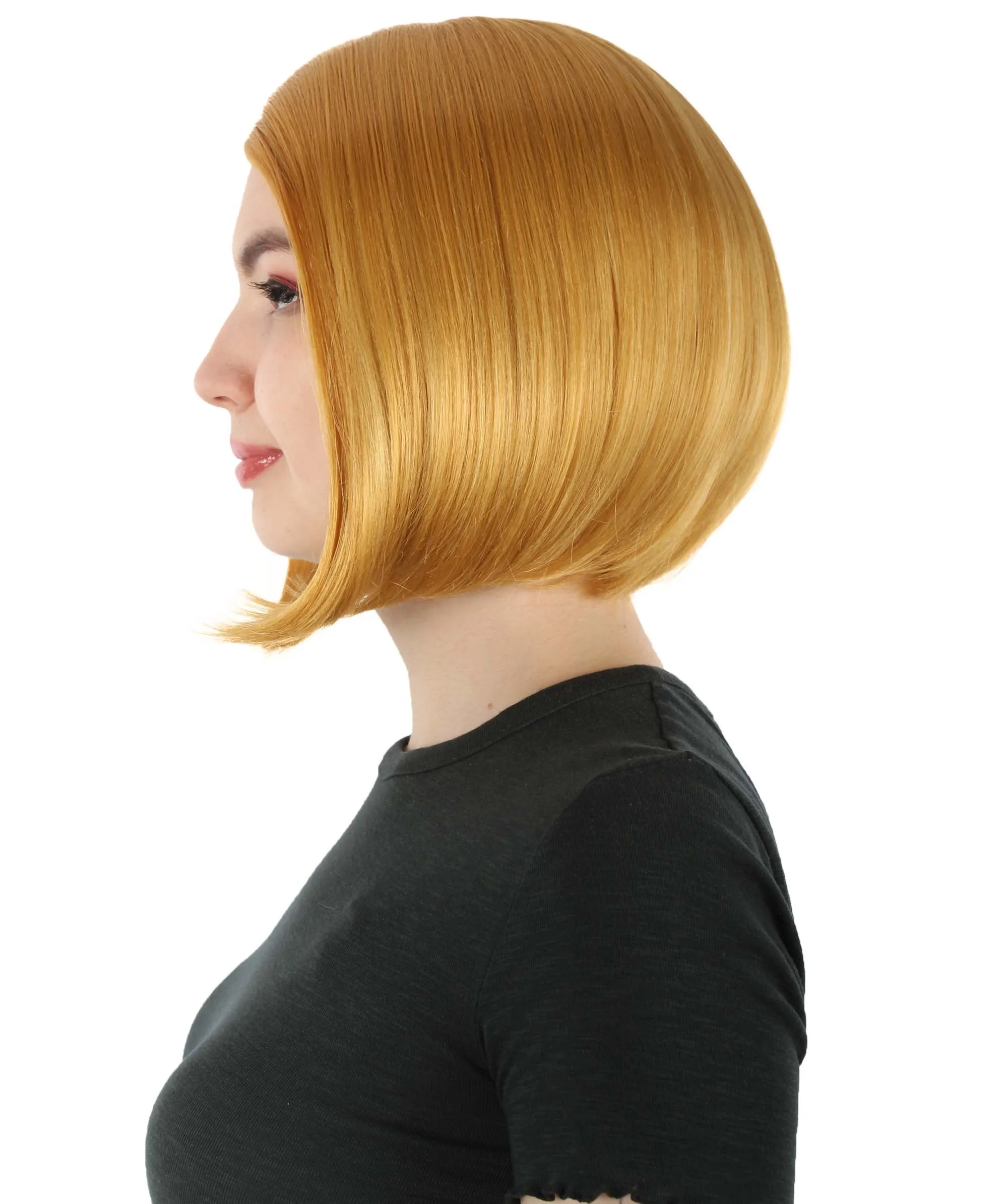 Adult Women"s Halloween Cosplay Shoulder Length Flapper Costume Wig, Multiple Color Options | HPO