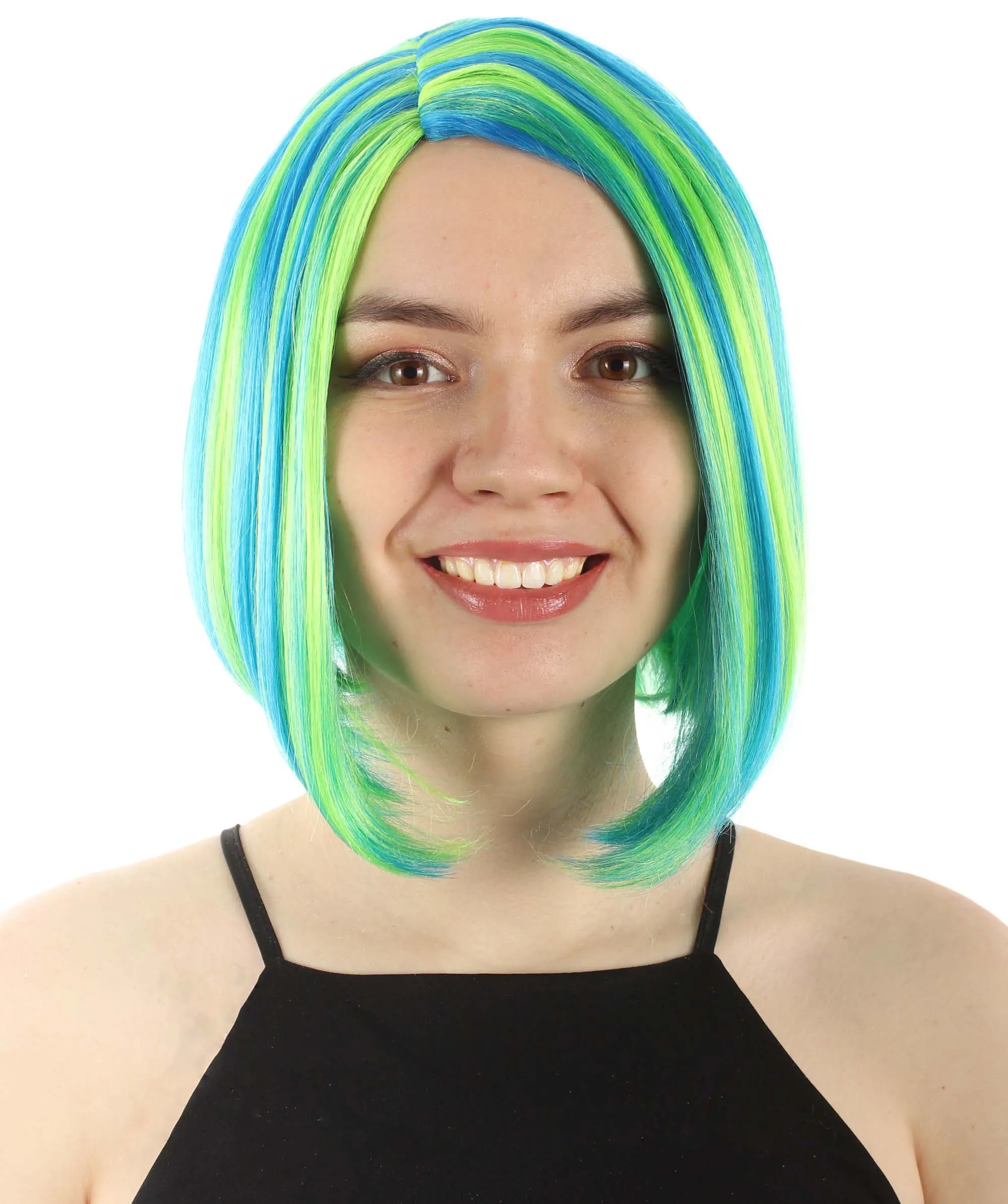 Adult Women"s Halloween Cosplay Shoulder Length Flapper Costume Wig, Multiple Color Options | HPO