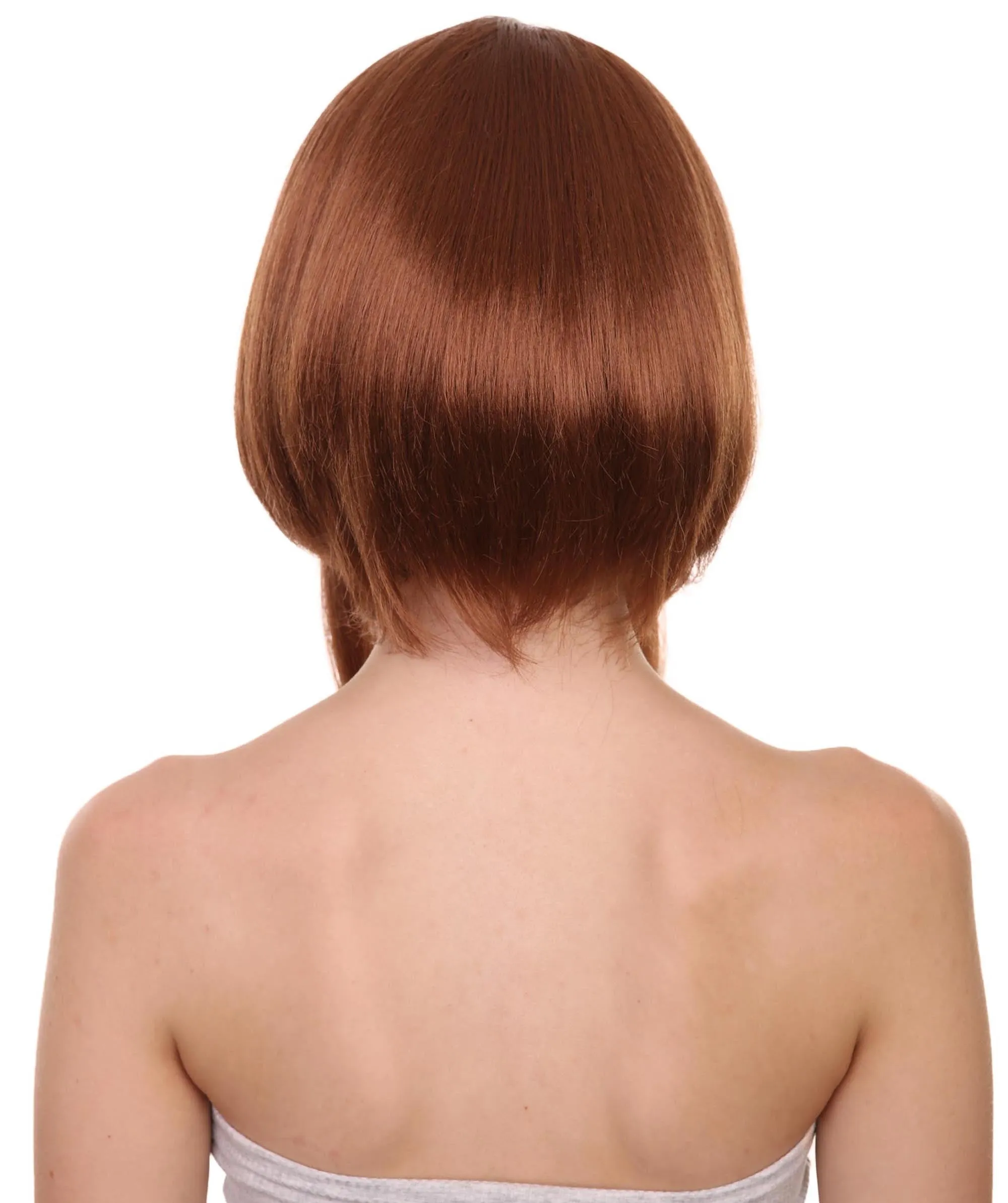 Adult Women's 14" Inch Medium Length Straight Halloween Cosplay Animated Pro Hero Costume Wig, Synthetic Soft Fiber Hair, Perfect for your next Conventiton and Group Anime Party! | HPO
