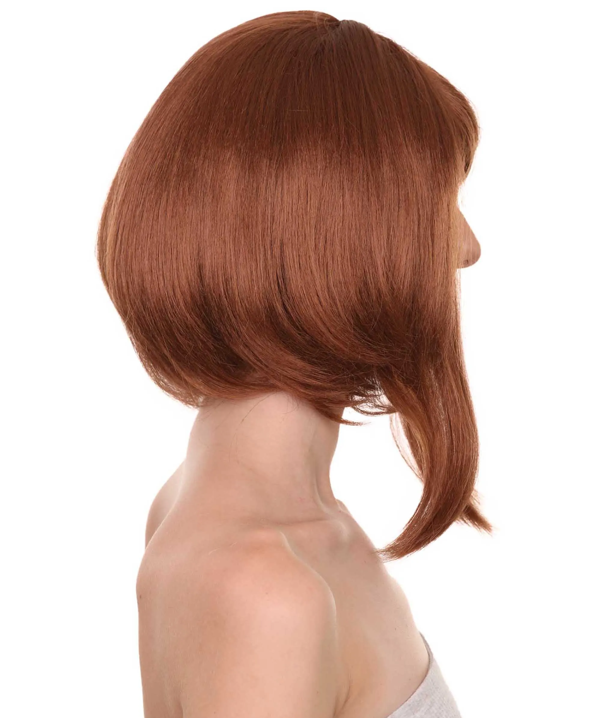 Adult Women's 14" Inch Medium Length Straight Halloween Cosplay Animated Pro Hero Costume Wig, Synthetic Soft Fiber Hair, Perfect for your next Conventiton and Group Anime Party! | HPO