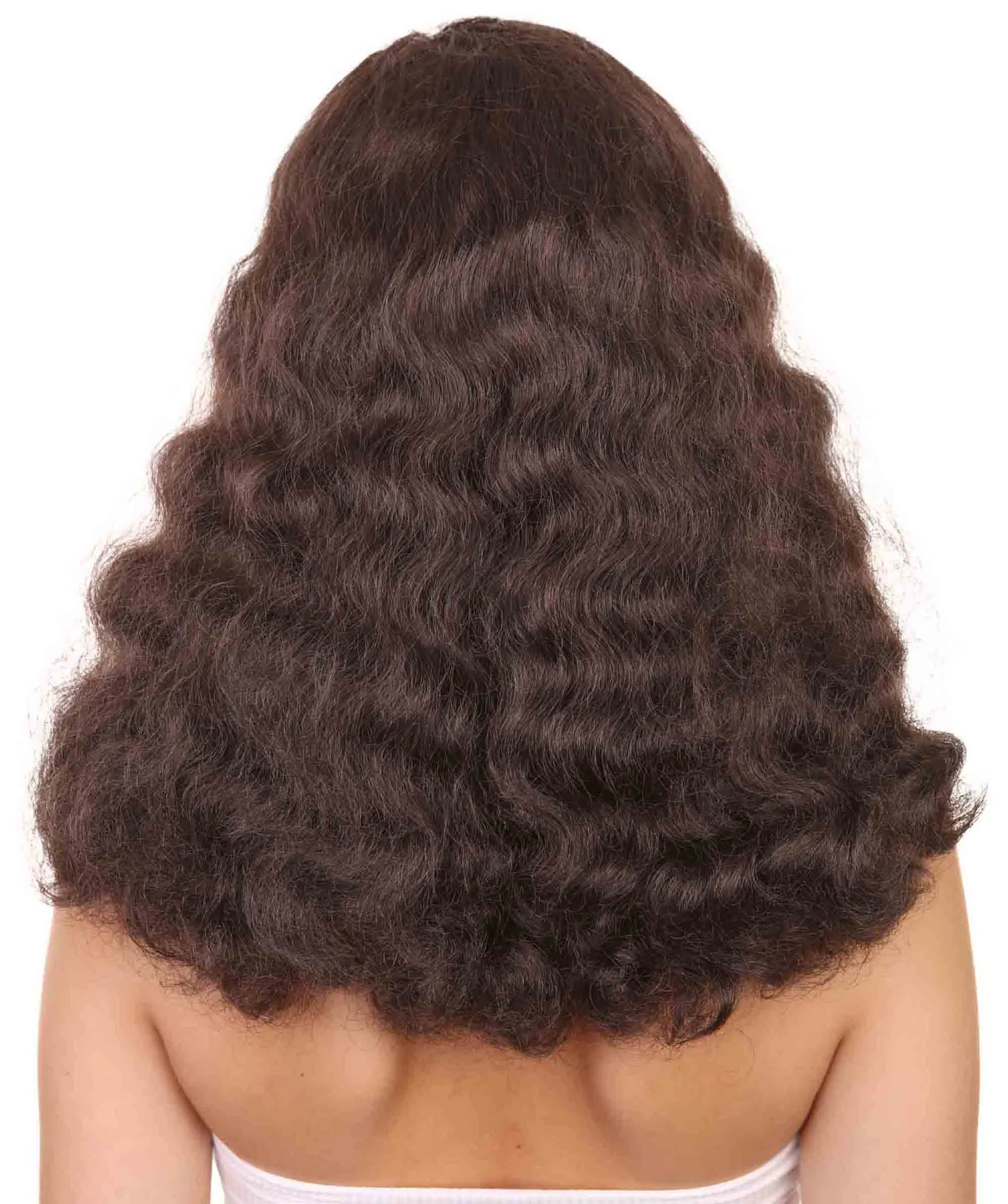 Adult Women's 17" Inch Medium Length Wavy Halloween Cosplay Euphoria of Dating Terry Wig, Synthetic Soft Fiber Hair, Capless Cap Design for Comfort and Fit | HPO