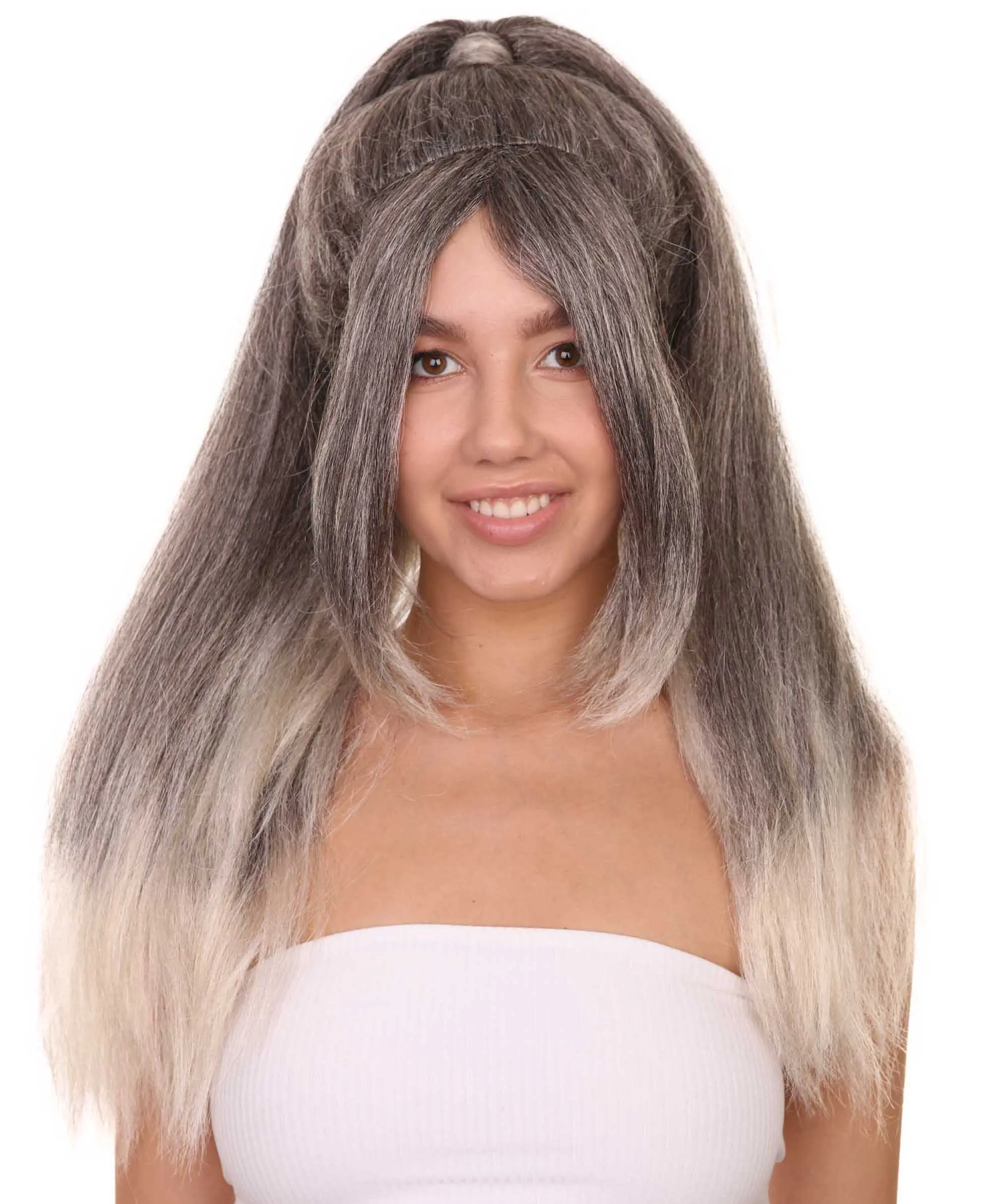 Adult Women's 26" Inch Extra Long Length Halloween American Singer Actress Costume Wig, Synthetic Soft Fiber Hair, Perfect for your next Convention and Group Anime Party! | HPO