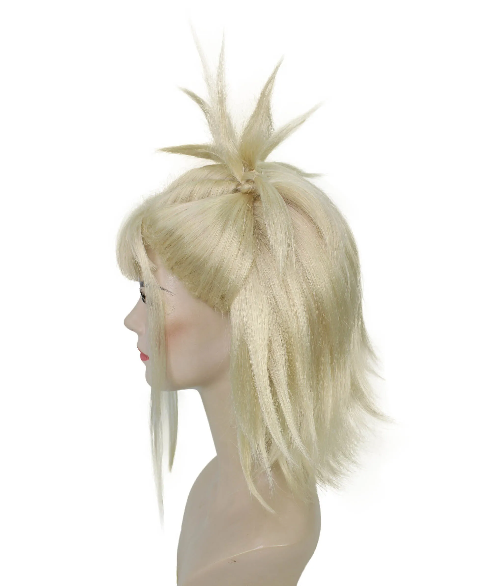 Adult Women’s American Rapper Queen 90s Blonde Curly Updo Wig I Perfect for Halloween | Flame-retardant Synthetic Fiber