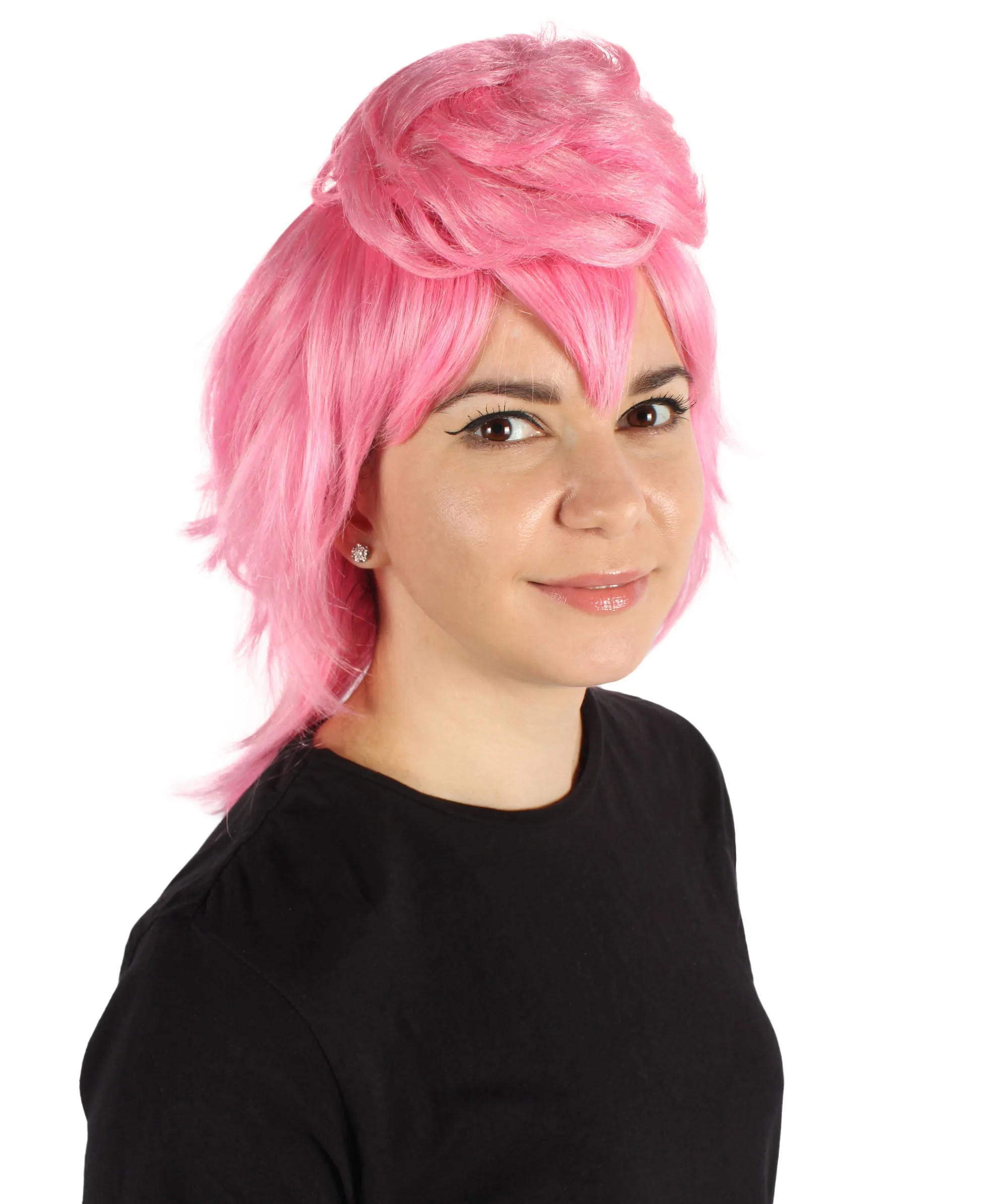 Adult Women's Anime Estranged Daughter Pink Wig | Perfect for Halloween | Flame-retardant Synthetic Fiber