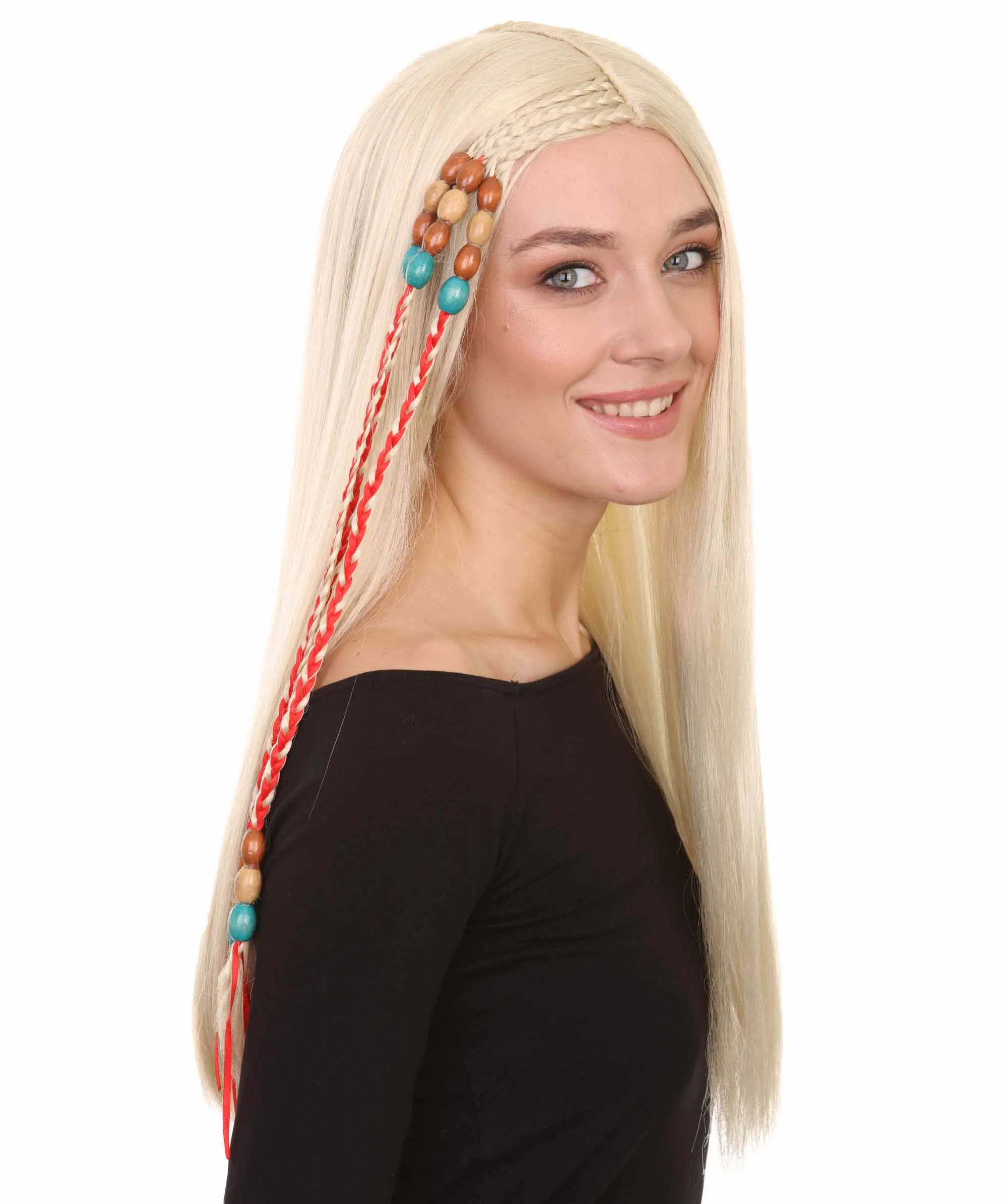 Adult Women's Bride Cosplay Wig , Blonde Character Cosplay Halloween Wig , Premium Breathable Capless Cap