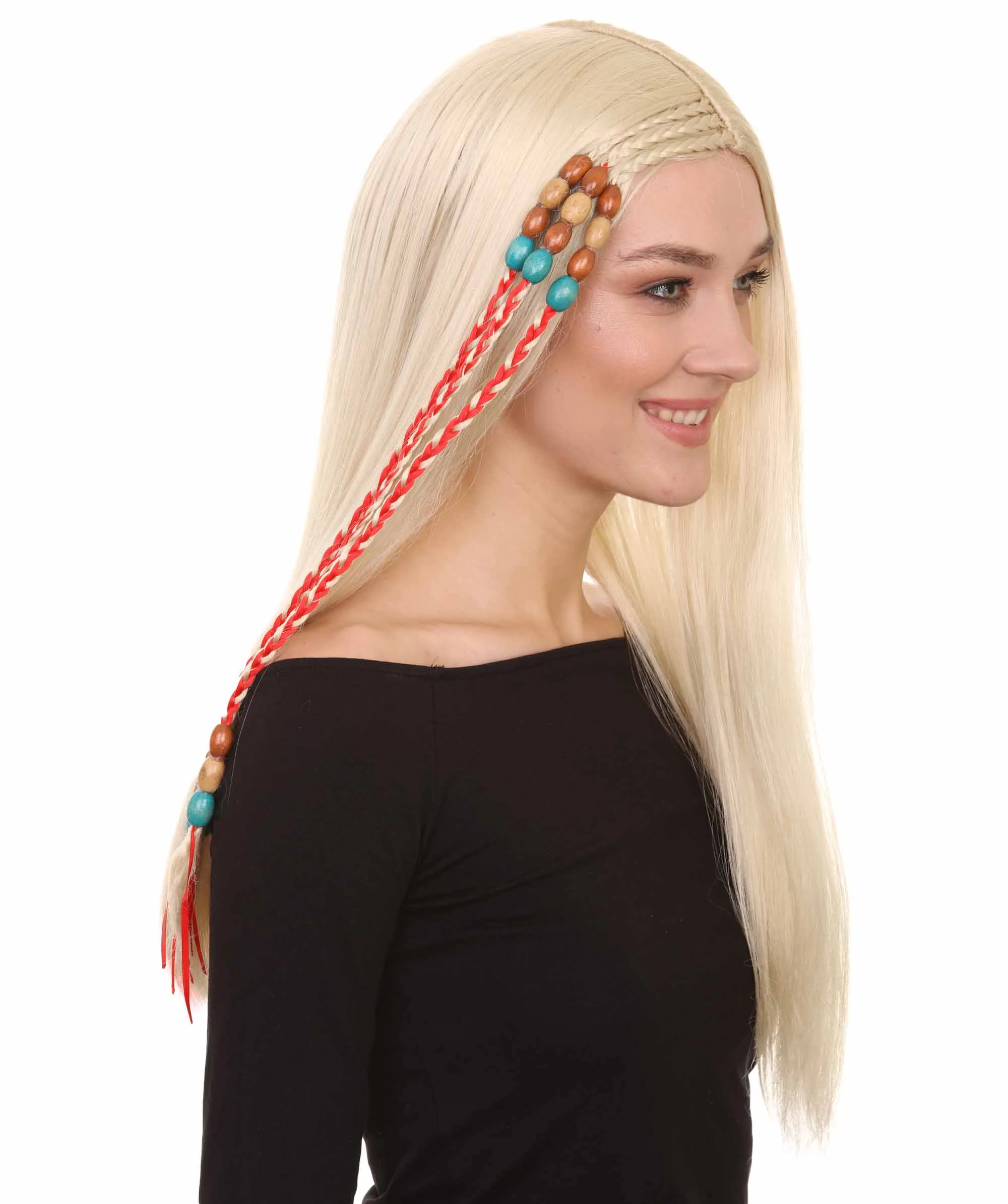 Adult Women's Bride Cosplay Wig , Blonde Character Cosplay Halloween Wig , Premium Breathable Capless Cap