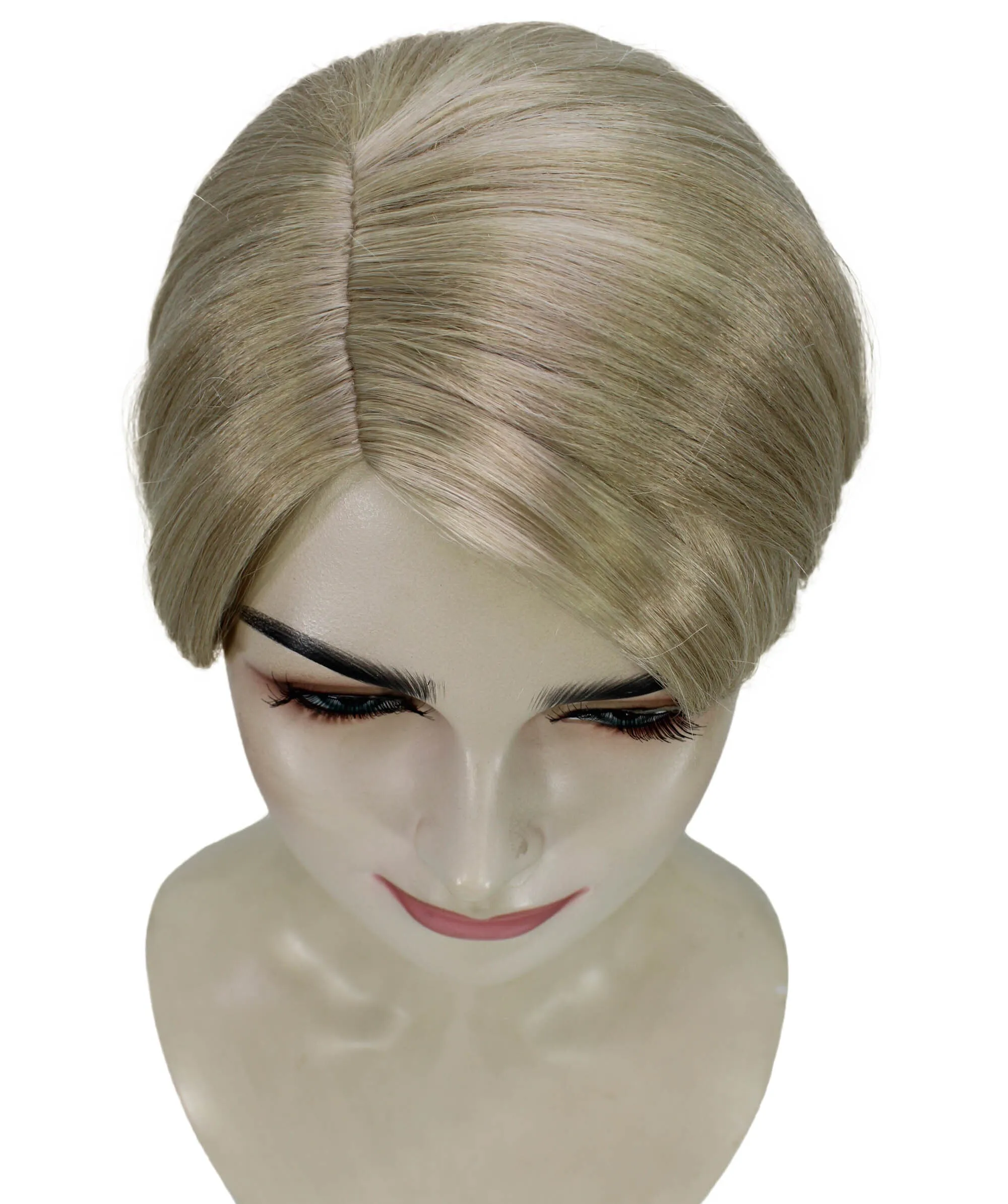 Adult Women's Custom Blonde Bun Wig | Perfect for Halloween | Capless Cap Design | Synthetic Fiber