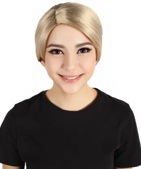 Adult Women's Custom Blonde Bun Wig | Perfect for Halloween | Capless Cap Design | Synthetic Fiber