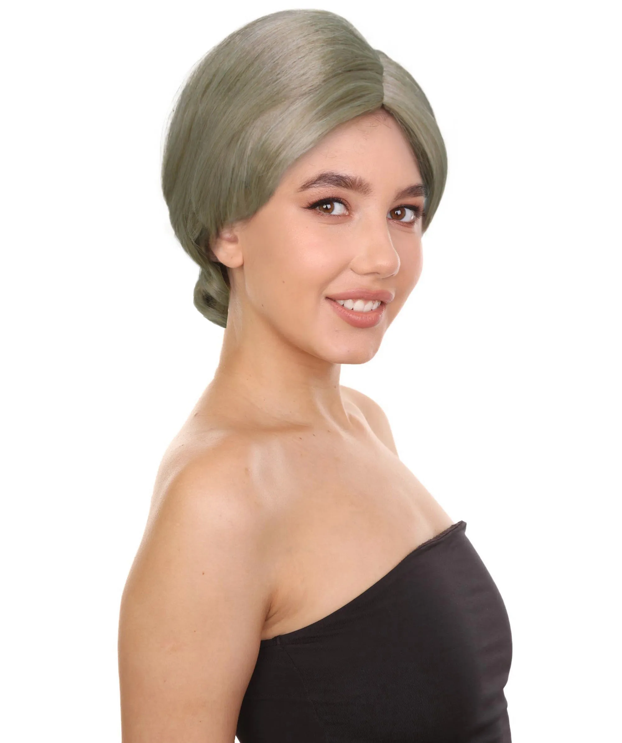 Adult Women's Custom Blonde Bun Wig | Perfect for Halloween | Capless Cap Design | Synthetic Fiber