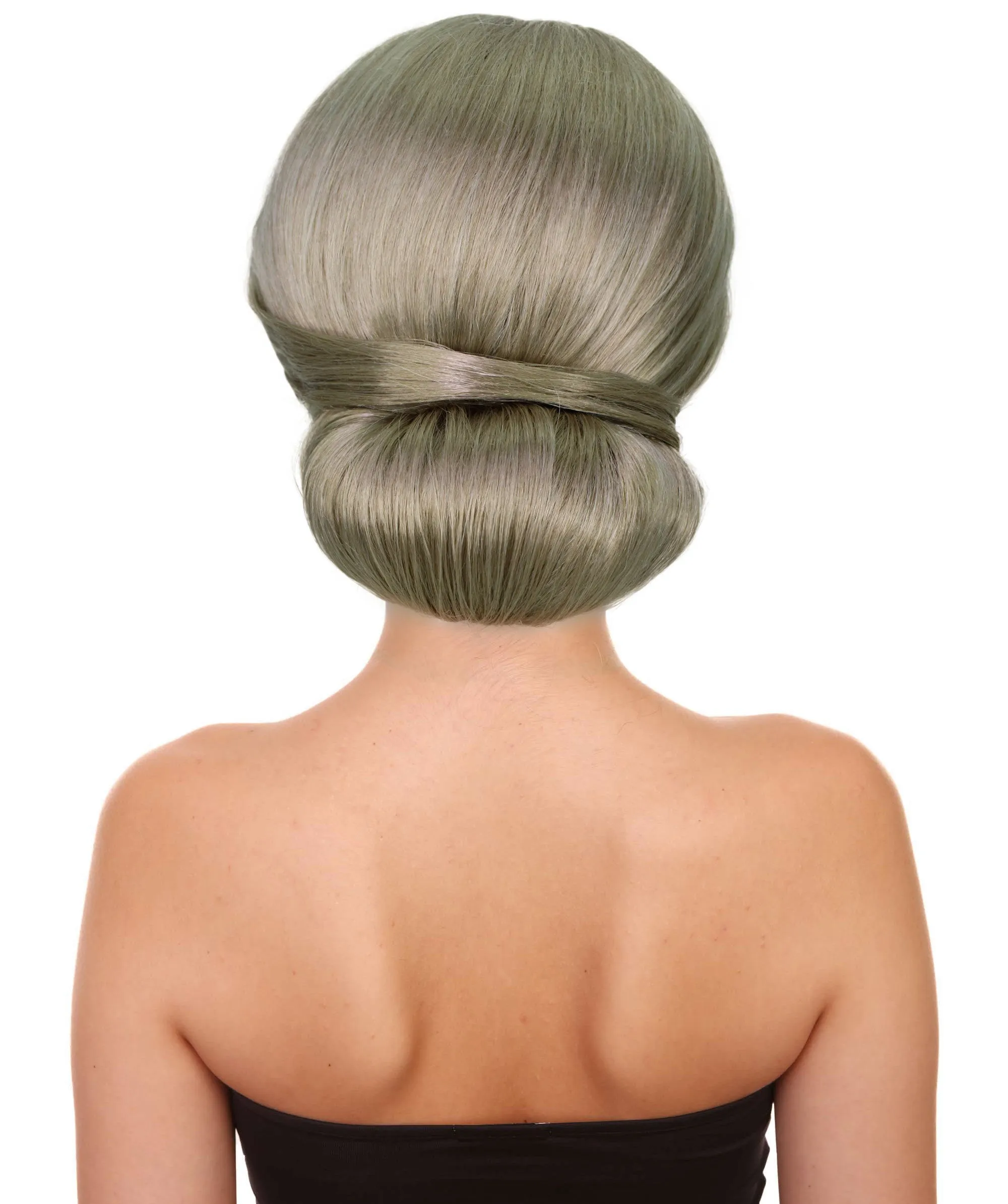 Adult Women's Custom Blonde Bun Wig | Perfect for Halloween | Capless Cap Design | Synthetic Fiber
