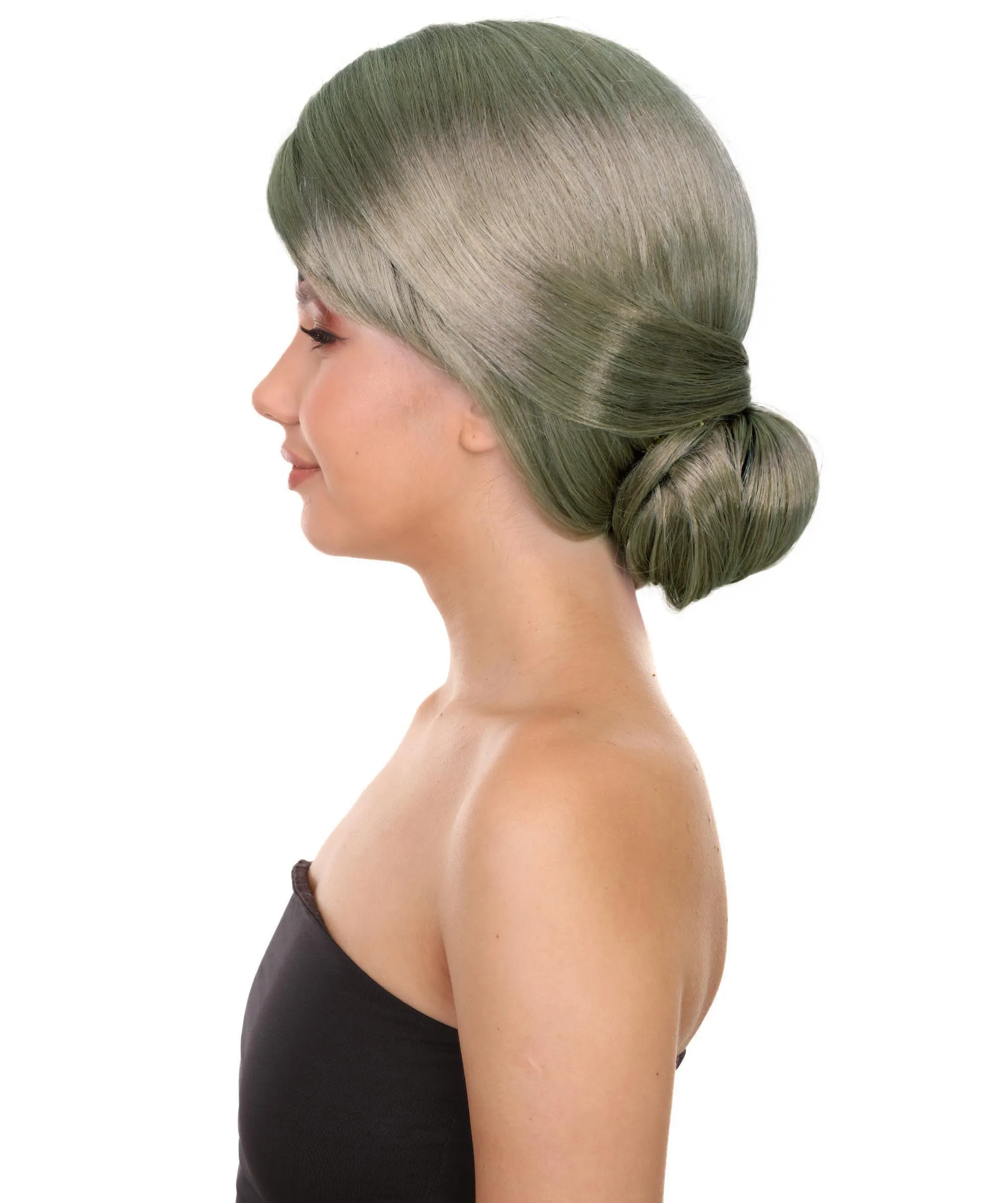 Adult Women's Custom Blonde Bun Wig | Perfect for Halloween | Capless Cap Design | Synthetic Fiber