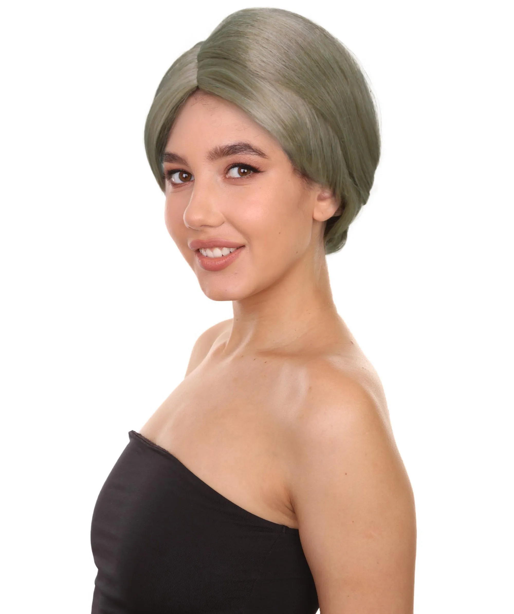 Adult Women's Custom Blonde Bun Wig | Perfect for Halloween | Capless Cap Design | Synthetic Fiber