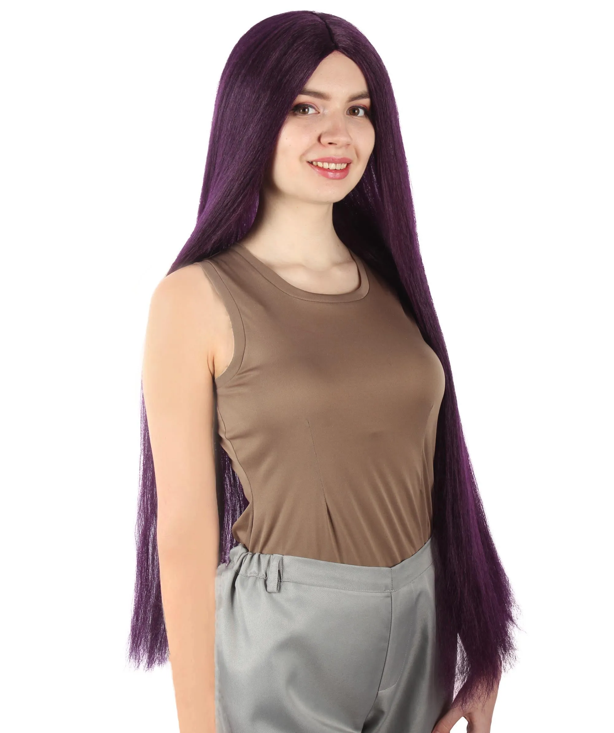Adult Women's Extra Long Length 36" Inch No Bangs Cosplay Costume Hair Wig | HPO