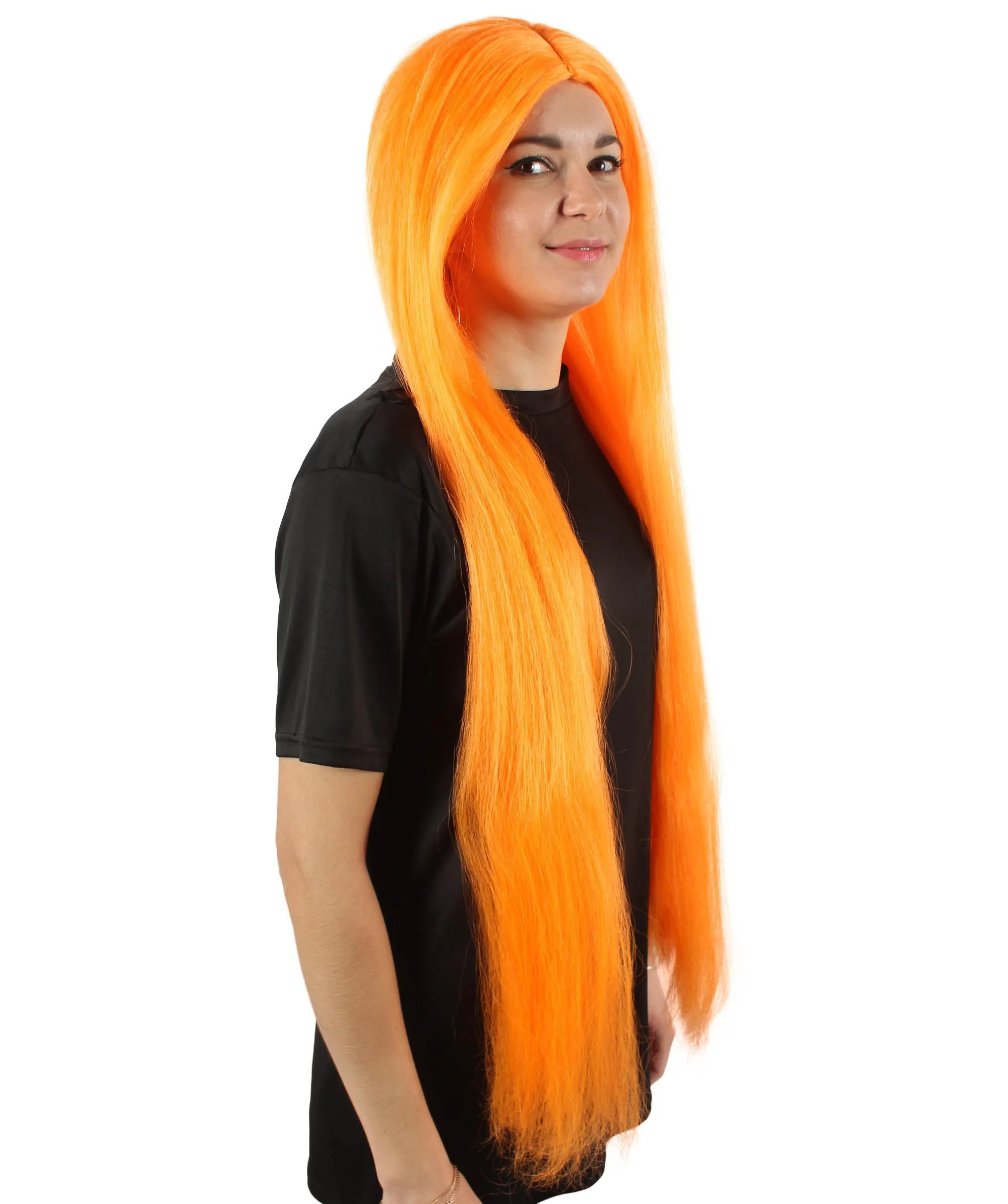 Adult Women's Extra Long Length 36" Inch No Bangs Cosplay Costume Hair Wig | HPO