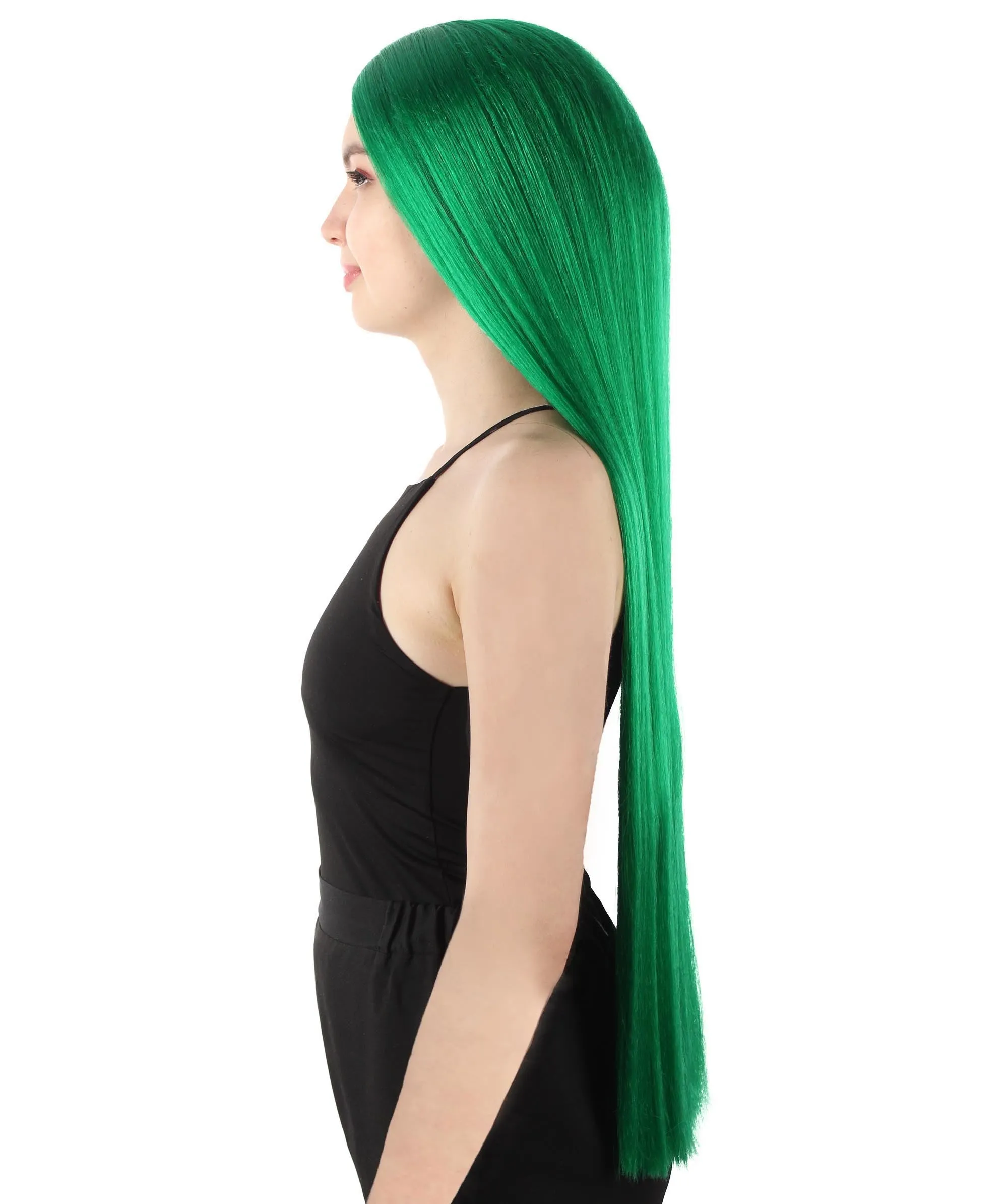 Adult Women's Extra Long Length 36" Inch No Bangs Cosplay Costume Hair Wig | HPO