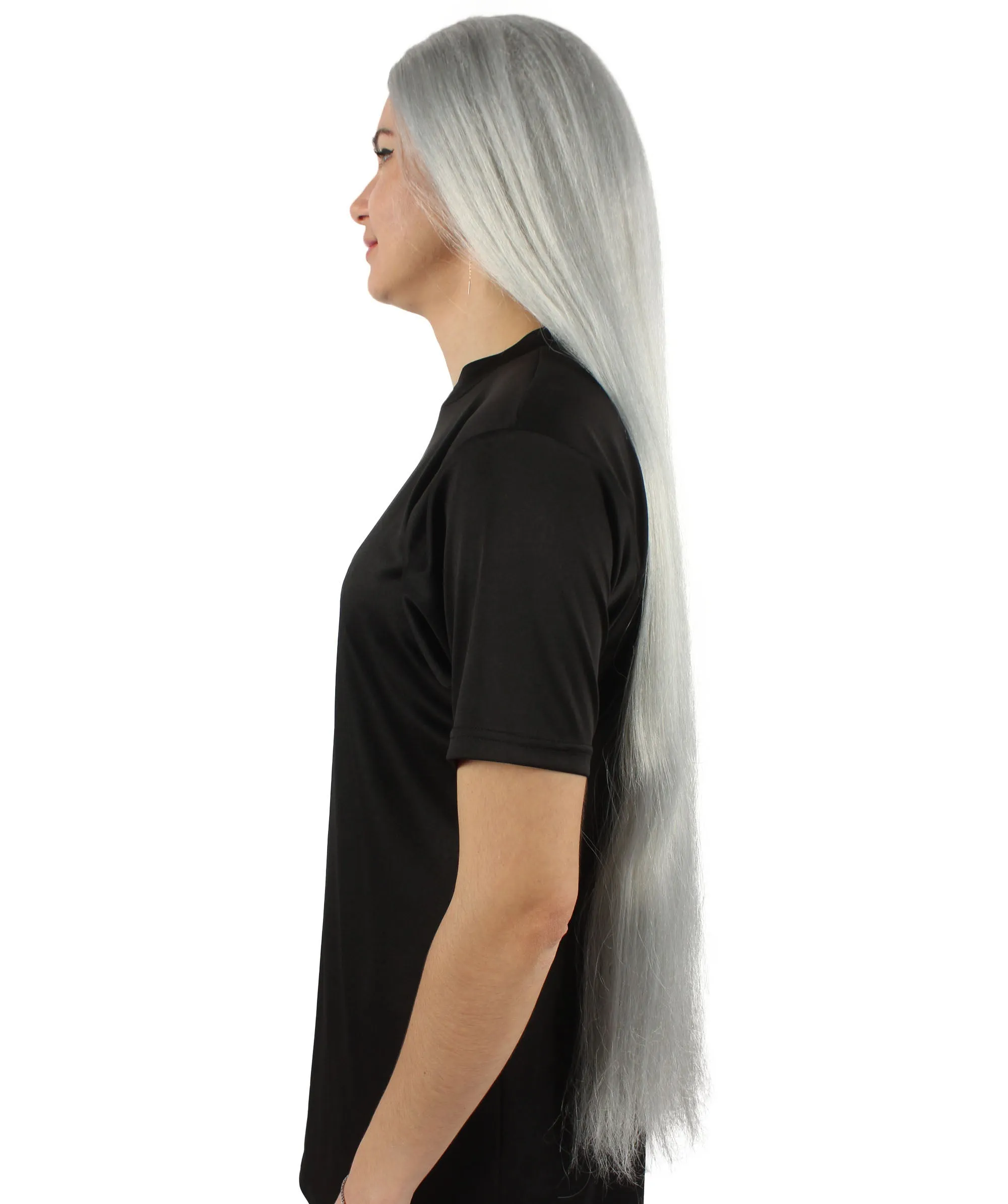 Adult Women's Extra Long Length 36" Inch No Bangs Cosplay Costume Hair Wig | HPO