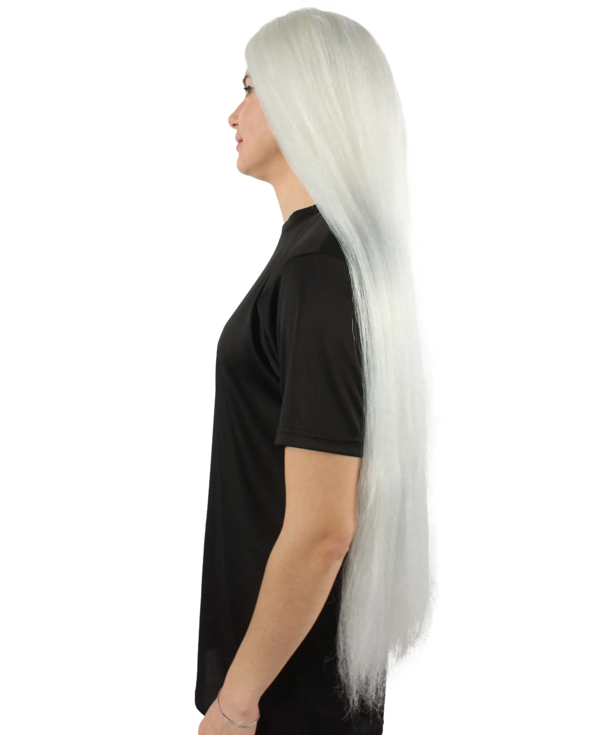 Adult Women's Extra Long Length 36" Inch No Bangs Cosplay Costume Hair Wig | HPO