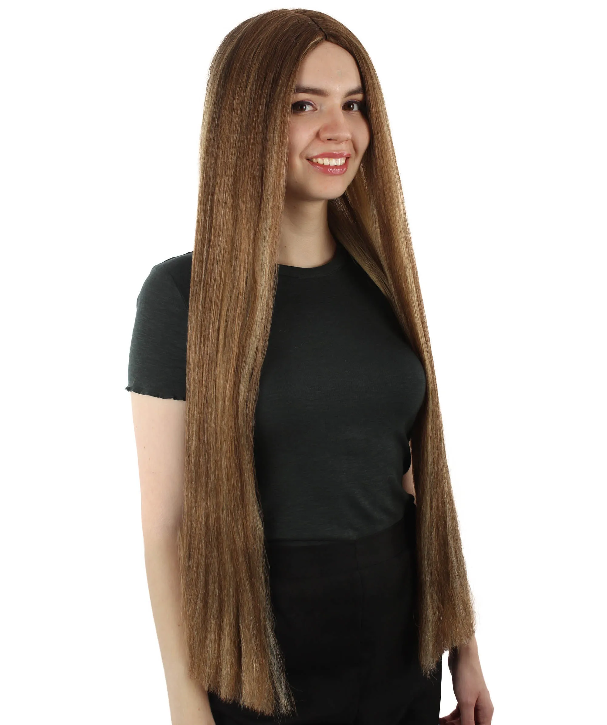 Adult Women's Extra Long Length 36" Inch No Bangs Cosplay Costume Hair Wig | HPO
