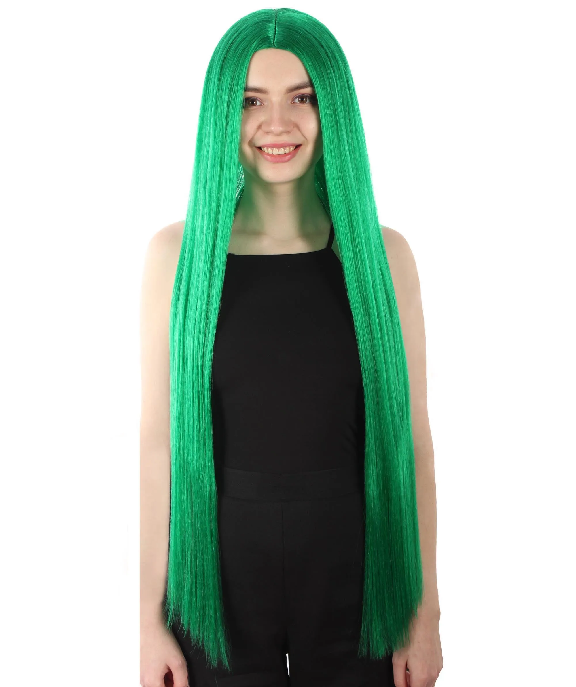 Adult Women's Extra Long Length 36" Inch No Bangs Cosplay Costume Hair Wig | HPO