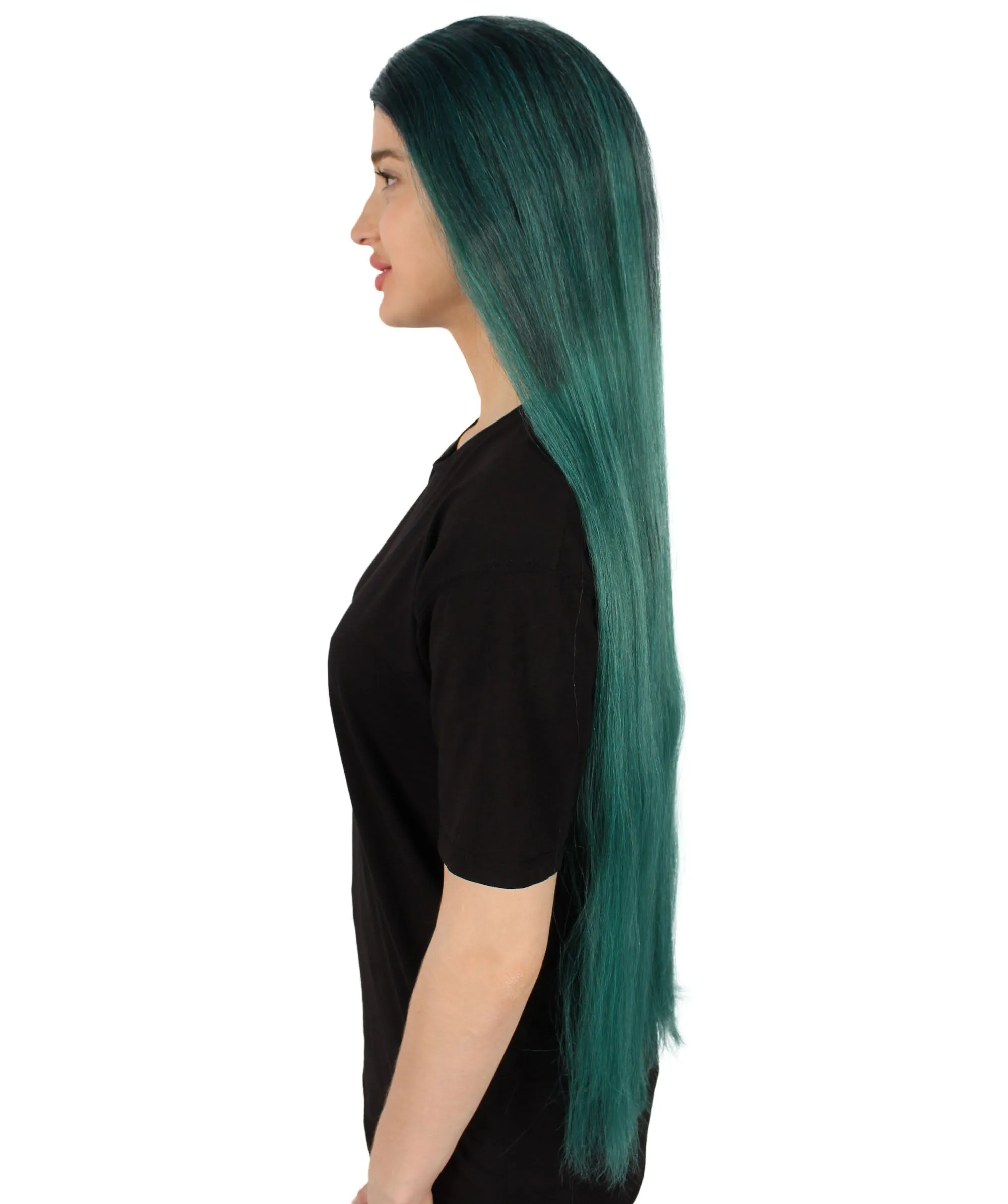Adult Women's Extra Long Length 36" Inch No Bangs Cosplay Costume Hair Wig | HPO