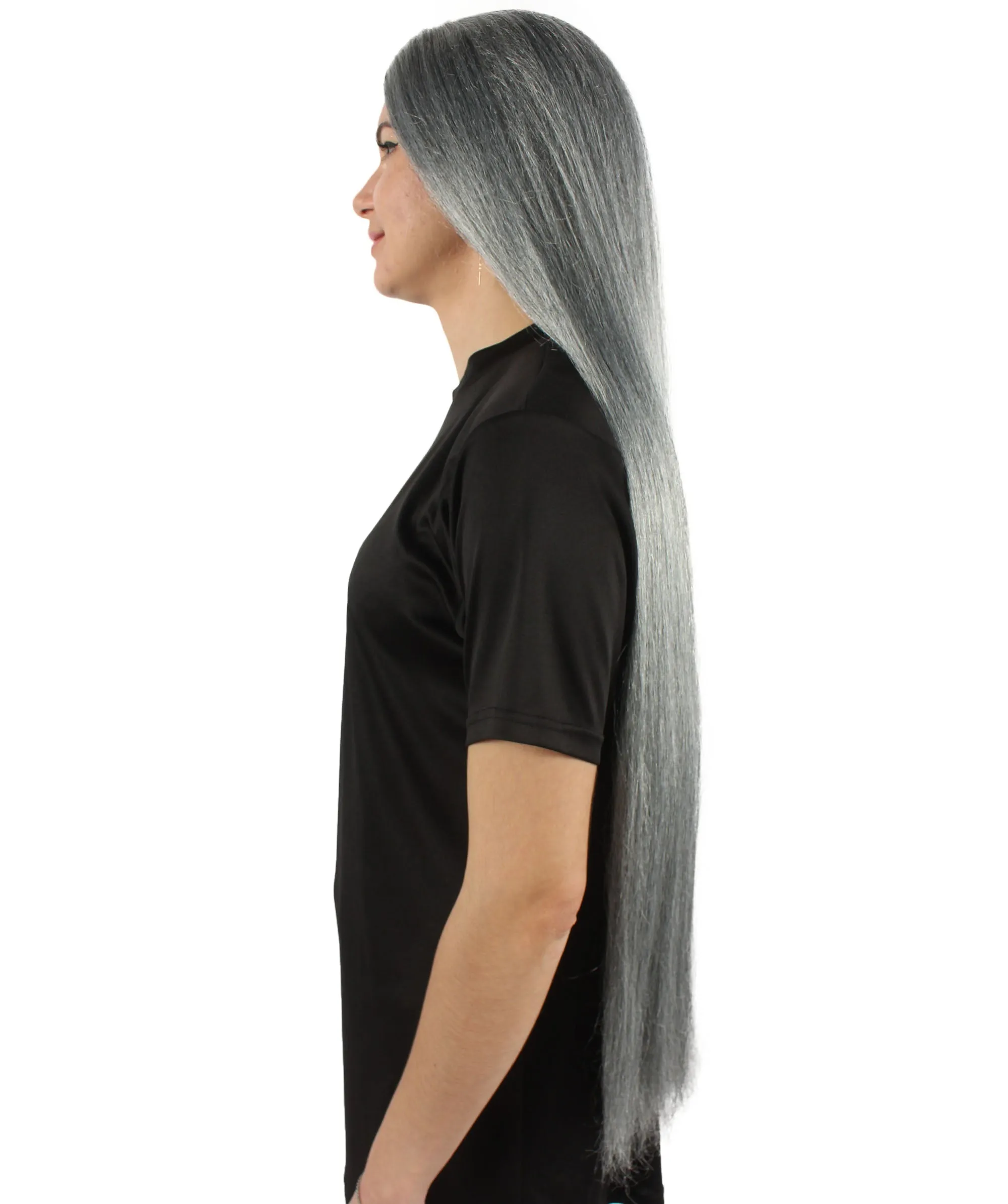 Adult Women's Extra Long Length 36" Inch No Bangs Cosplay Costume Hair Wig | HPO