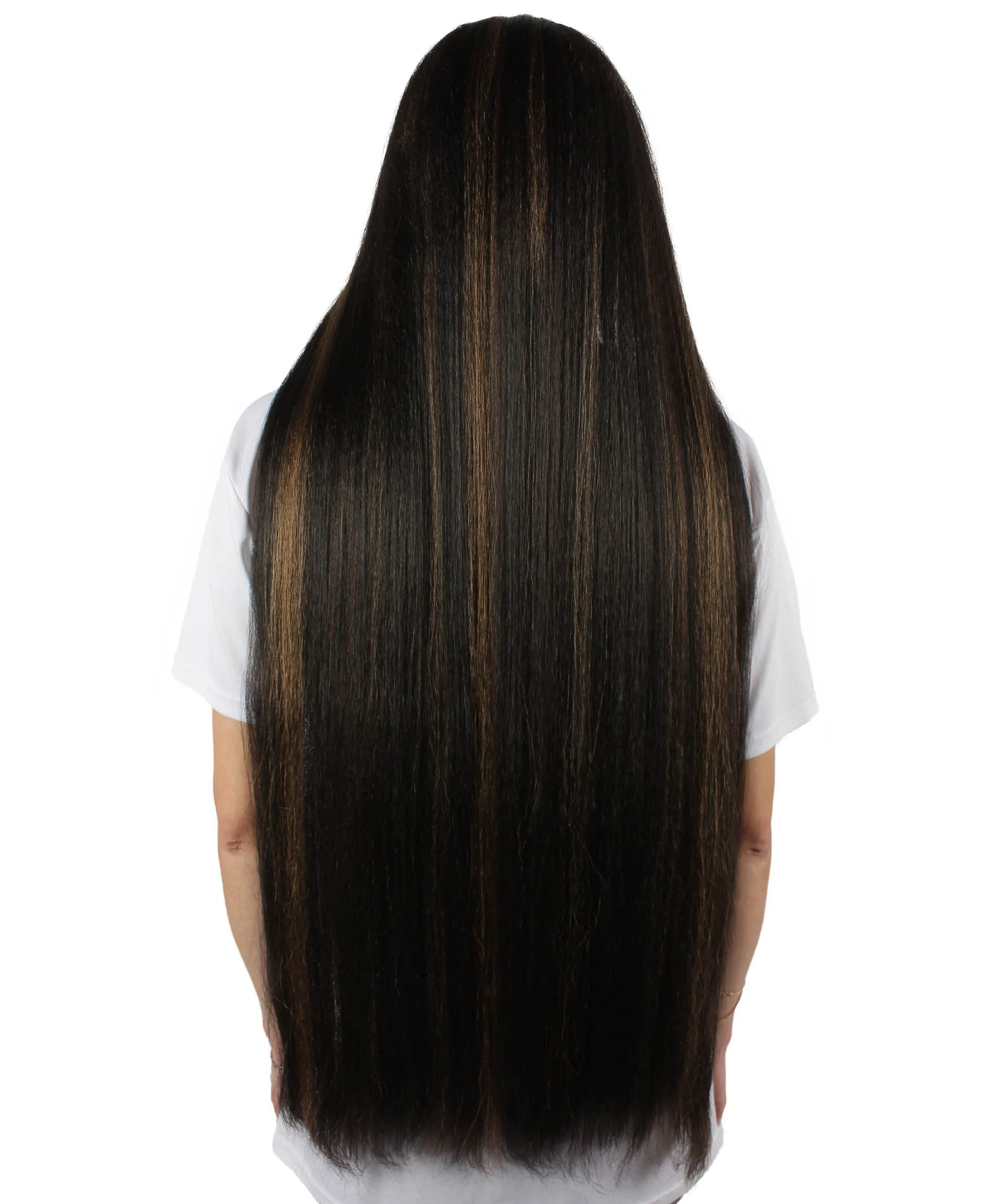 Adult Women's Extra Long Length 36" Inch No Bangs Cosplay Costume Hair Wig | HPO