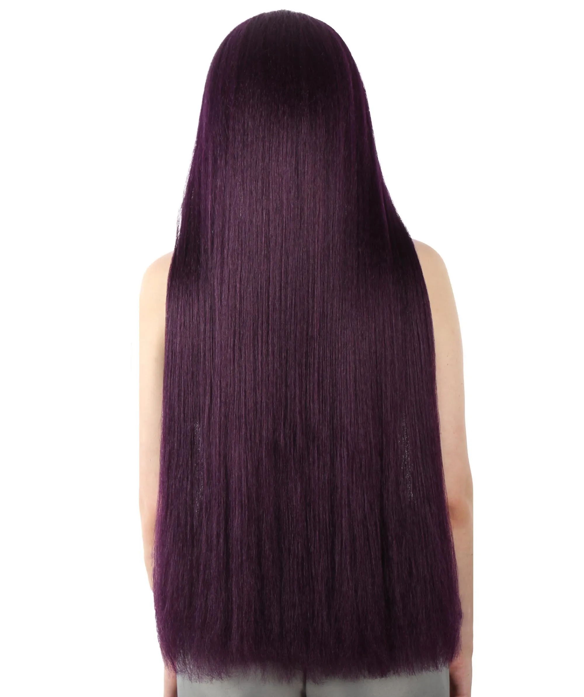 Adult Women's Extra Long Length 36" Inch No Bangs Cosplay Costume Hair Wig | HPO