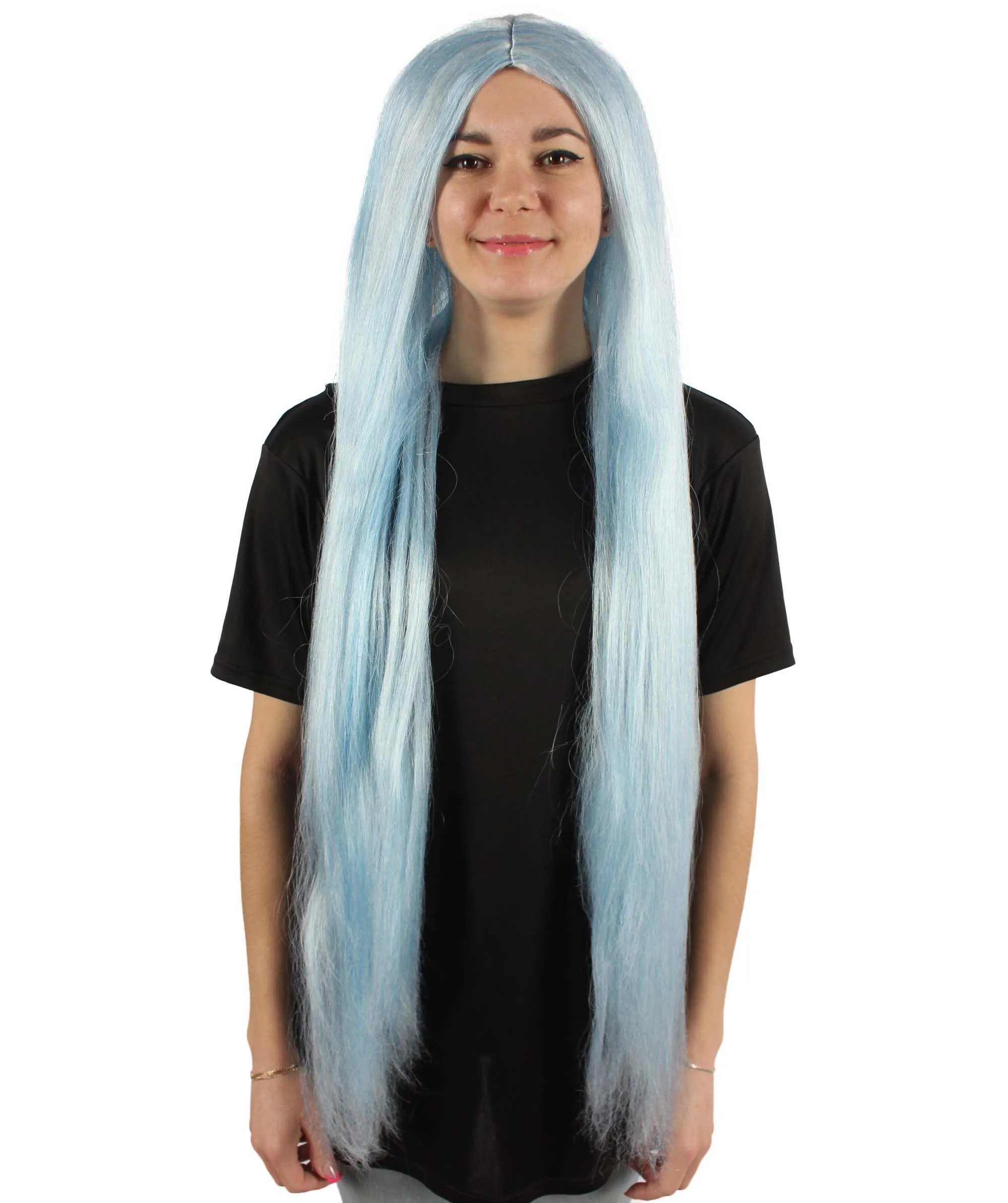 Adult Women's Extra Long Length 36" Inch No Bangs Cosplay Costume Hair Wig | HPO