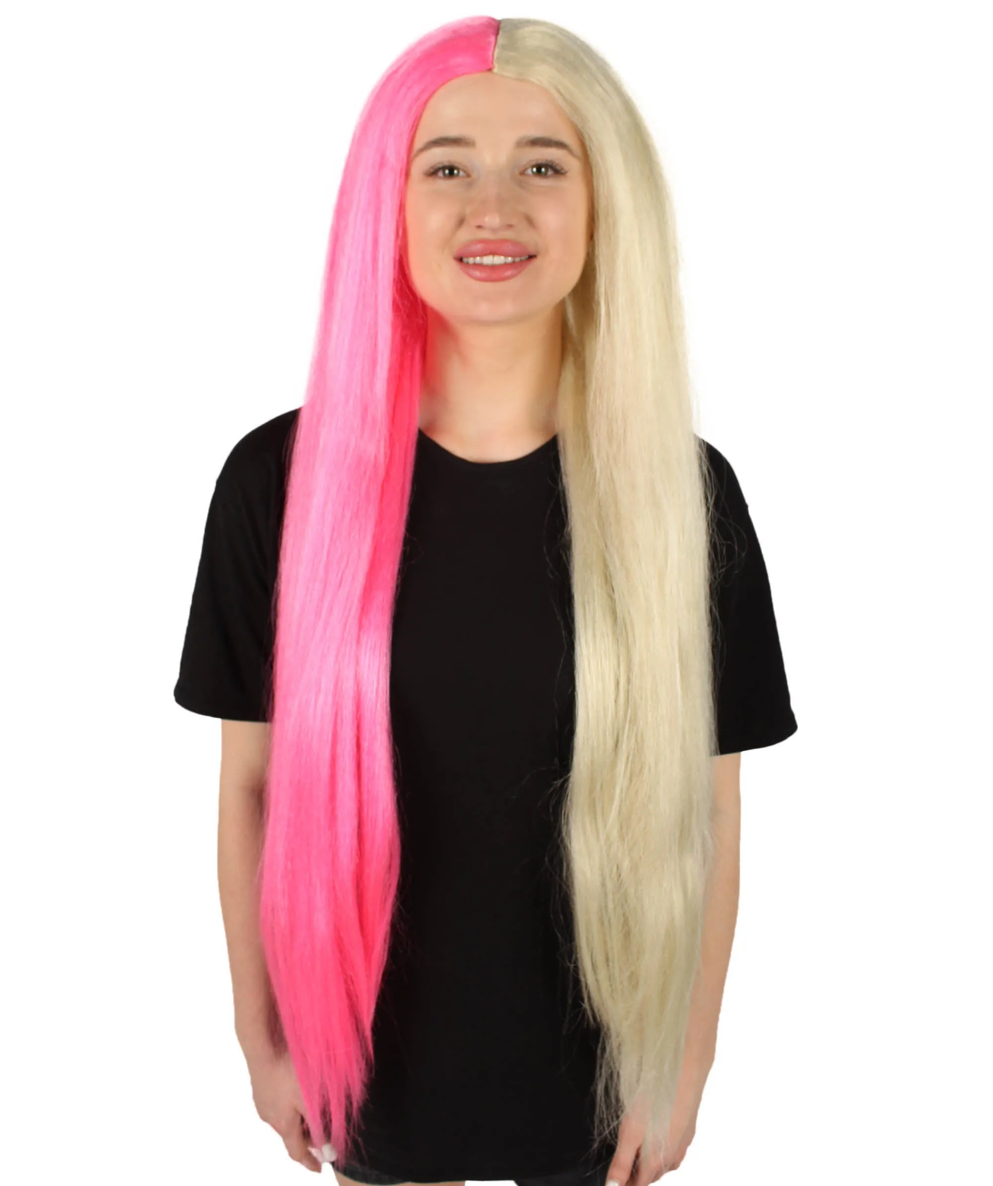 Adult Women's Extra Long Length 36" Inch No Bangs Cosplay Costume Hair Wig | HPO