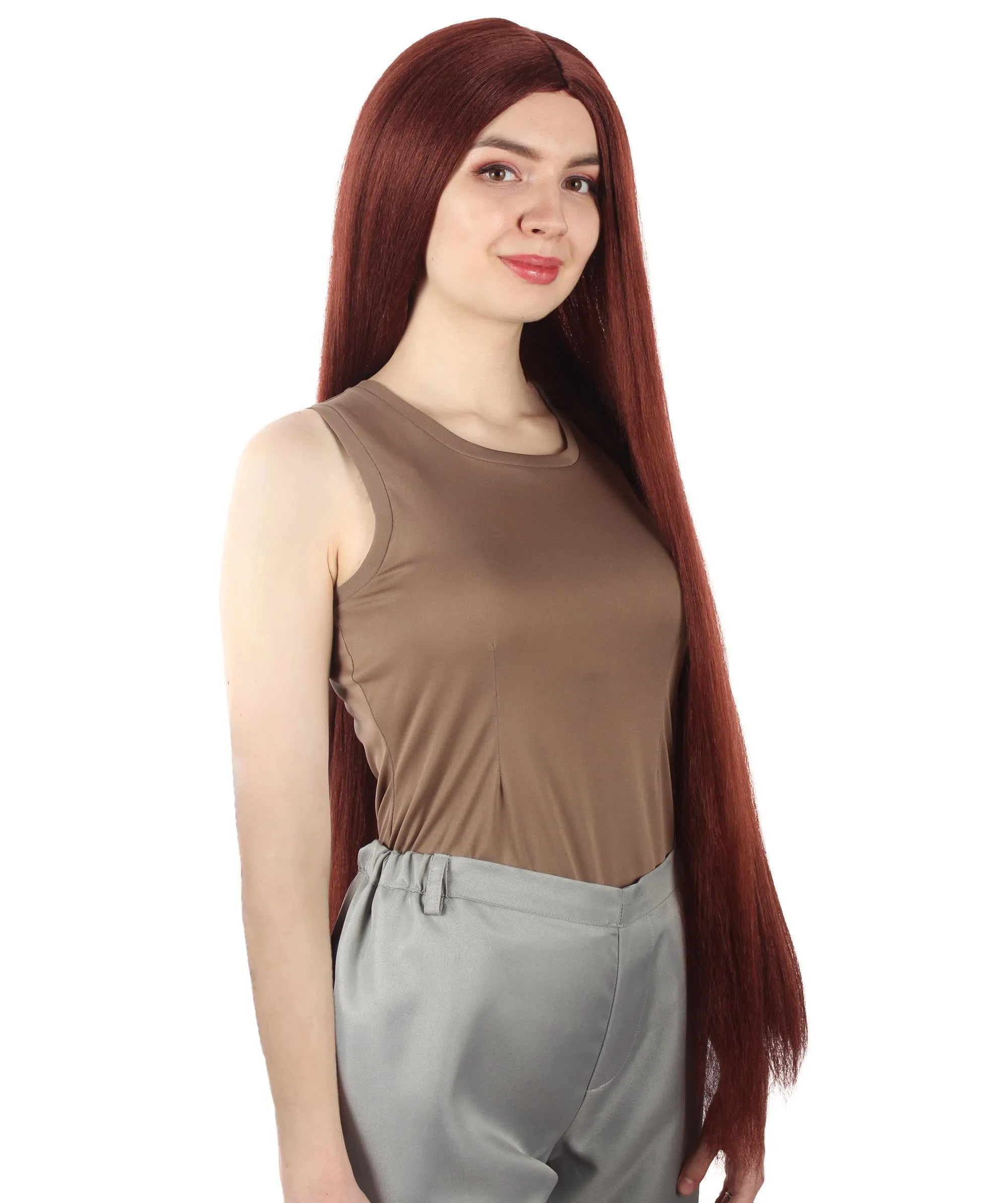 Adult Women's Extra Long Length 36" Inch No Bangs Cosplay Costume Hair Wig | HPO