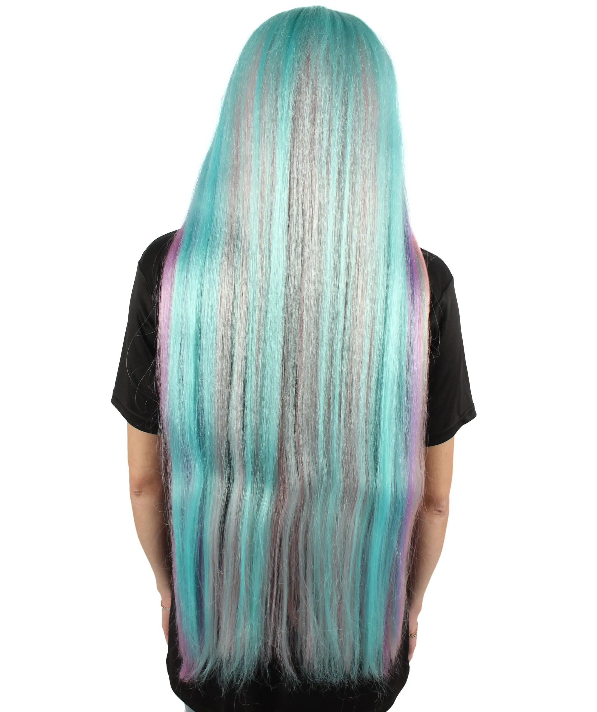 Adult Women's Extra Long Length 36" Inch No Bangs Cosplay Costume Hair Wig | HPO