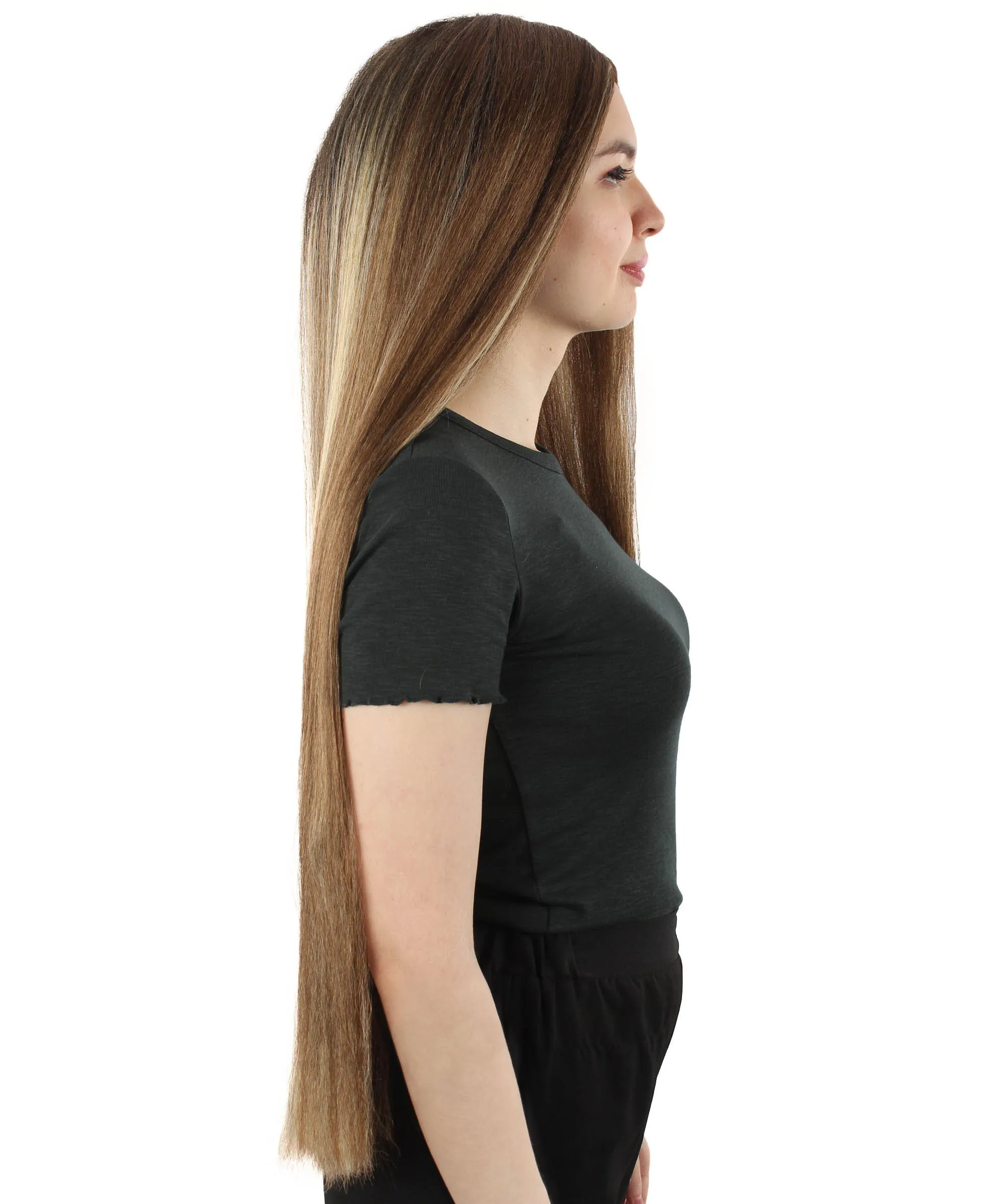 Adult Women's Extra Long Length 36" Inch No Bangs Cosplay Costume Hair Wig | HPO