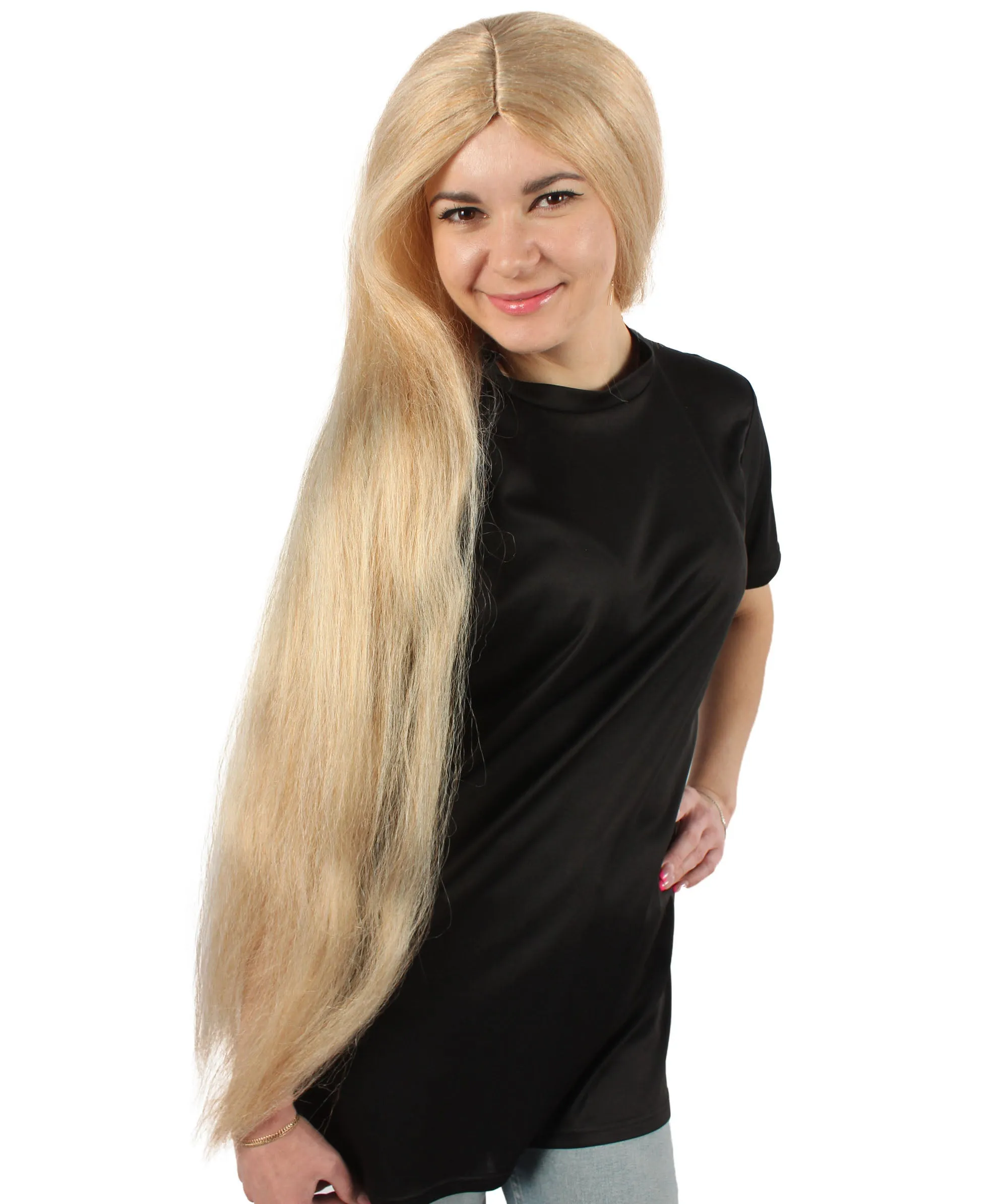Adult Women's Extra Long Length 36" Inch No Bangs Cosplay Costume Hair Wig | HPO