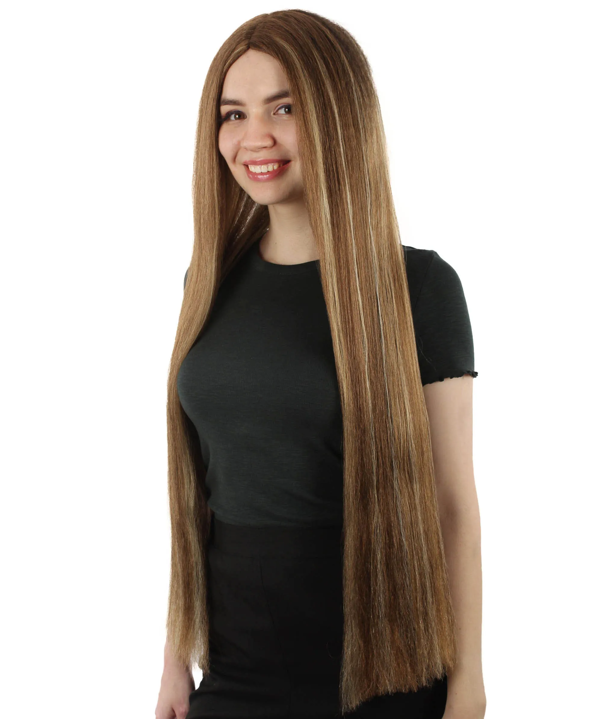 Adult Women's Extra Long Length 36" Inch No Bangs Cosplay Costume Hair Wig | HPO