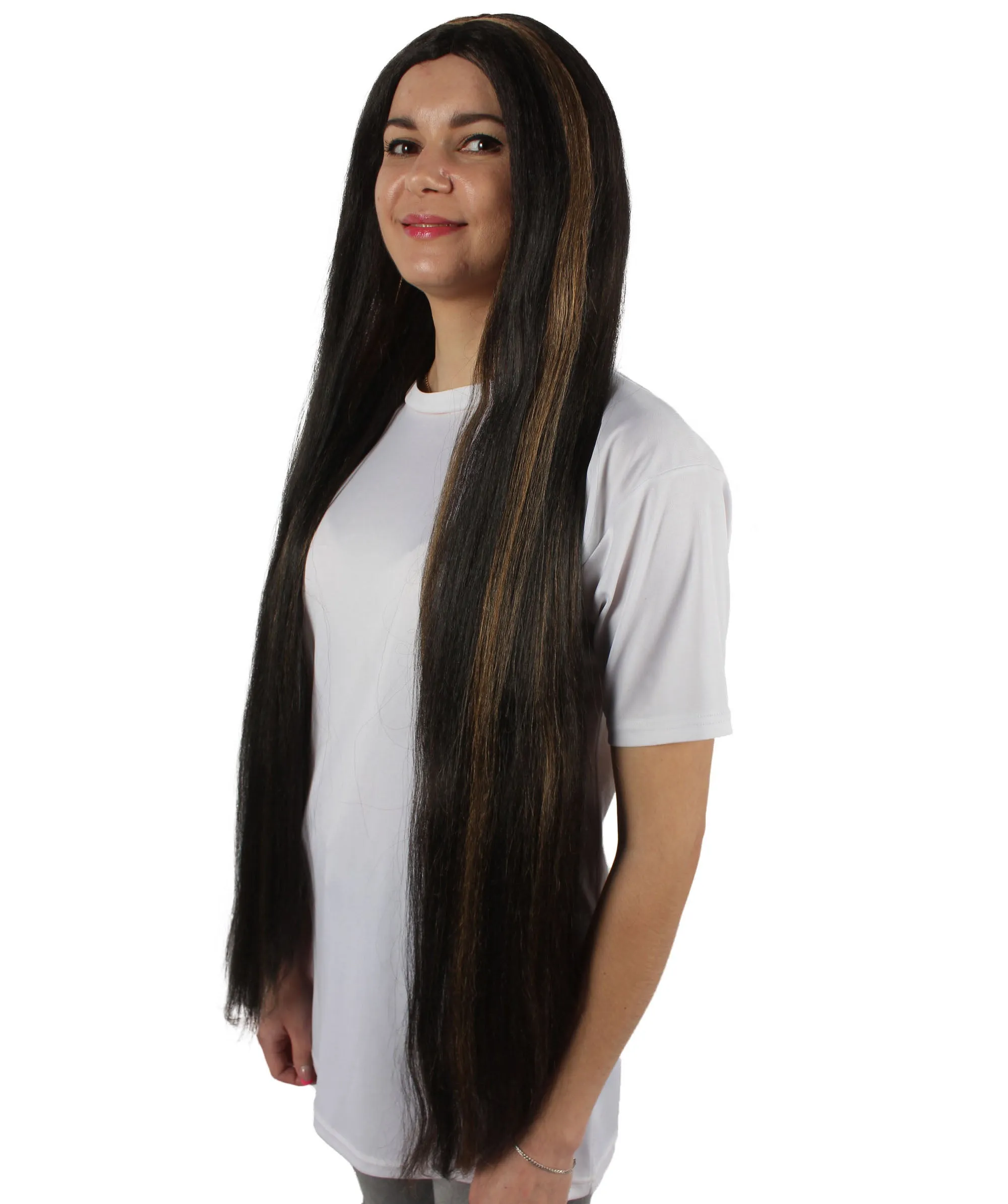 Adult Women's Extra Long Length 36" Inch No Bangs Cosplay Costume Hair Wig | HPO