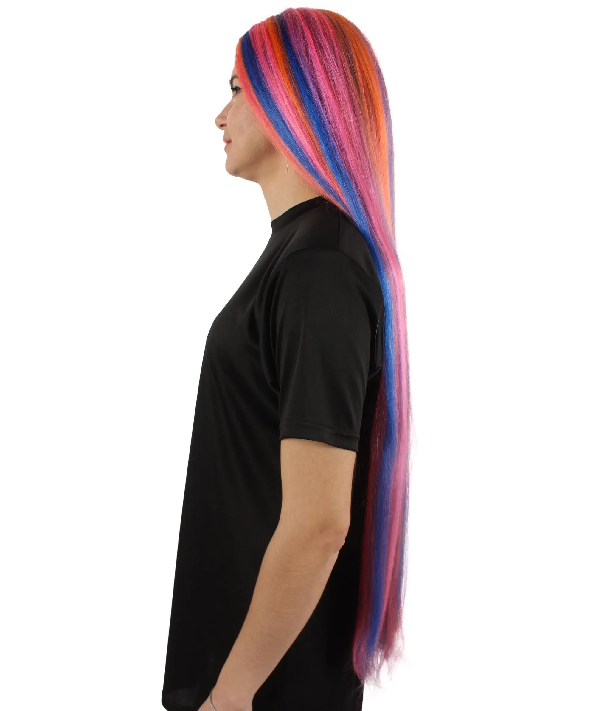 Adult Women's Extra Long Length 36" Inch No Bangs Cosplay Costume Hair Wig | HPO